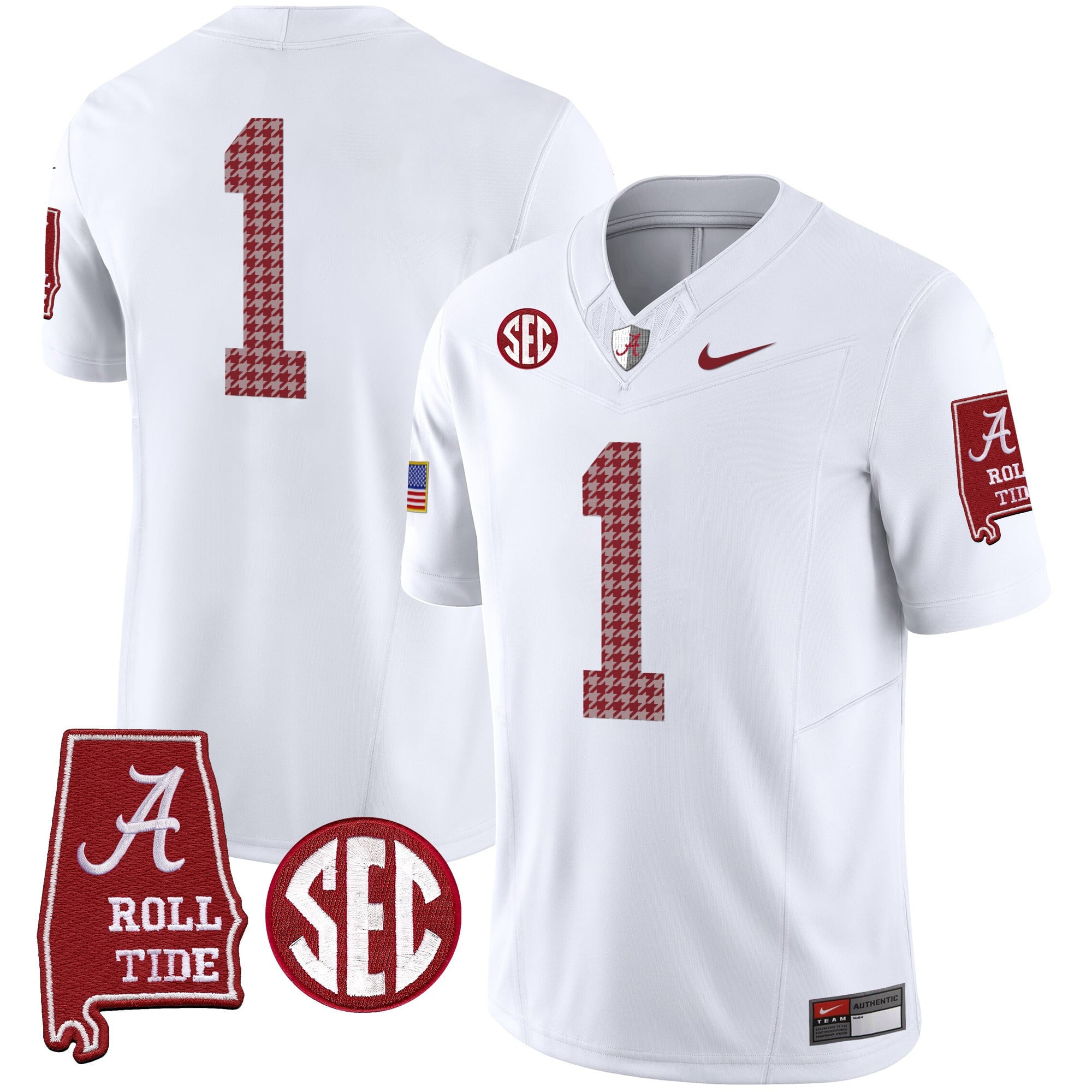 Men's Alabama Crimson Tide Pro Combat Vapor Limited Jersey - All Stitched