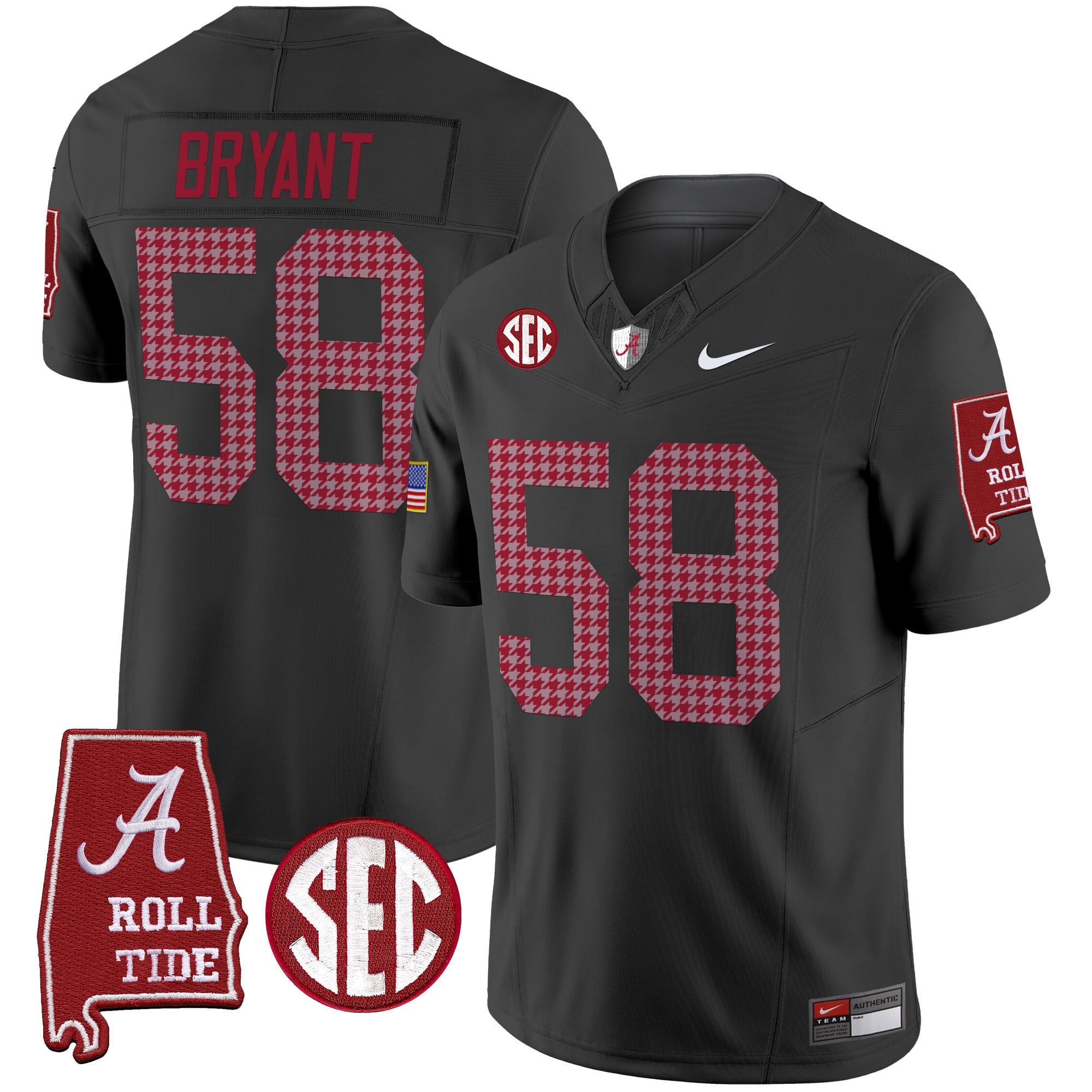 Men's Alabama Crimson Tide Pro Combat Vapor Limited Jersey - All Stitched
