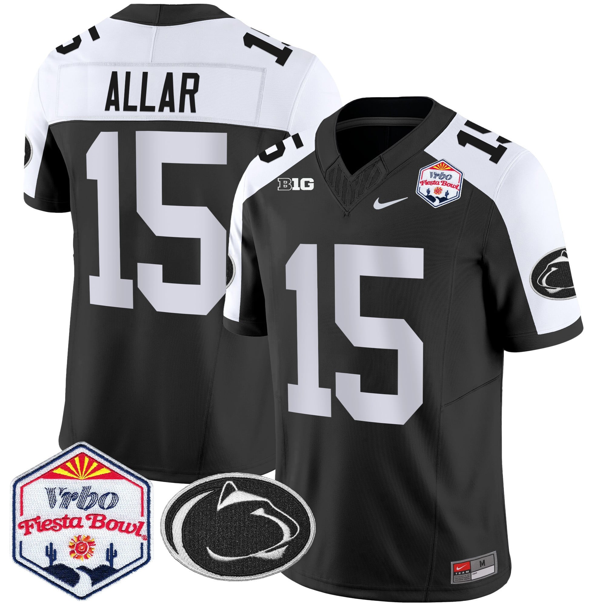 Men's Penn State Nittany Lions 2024 The Fiesta Bowl Patch Vapor Limited Jersey - All Stitched