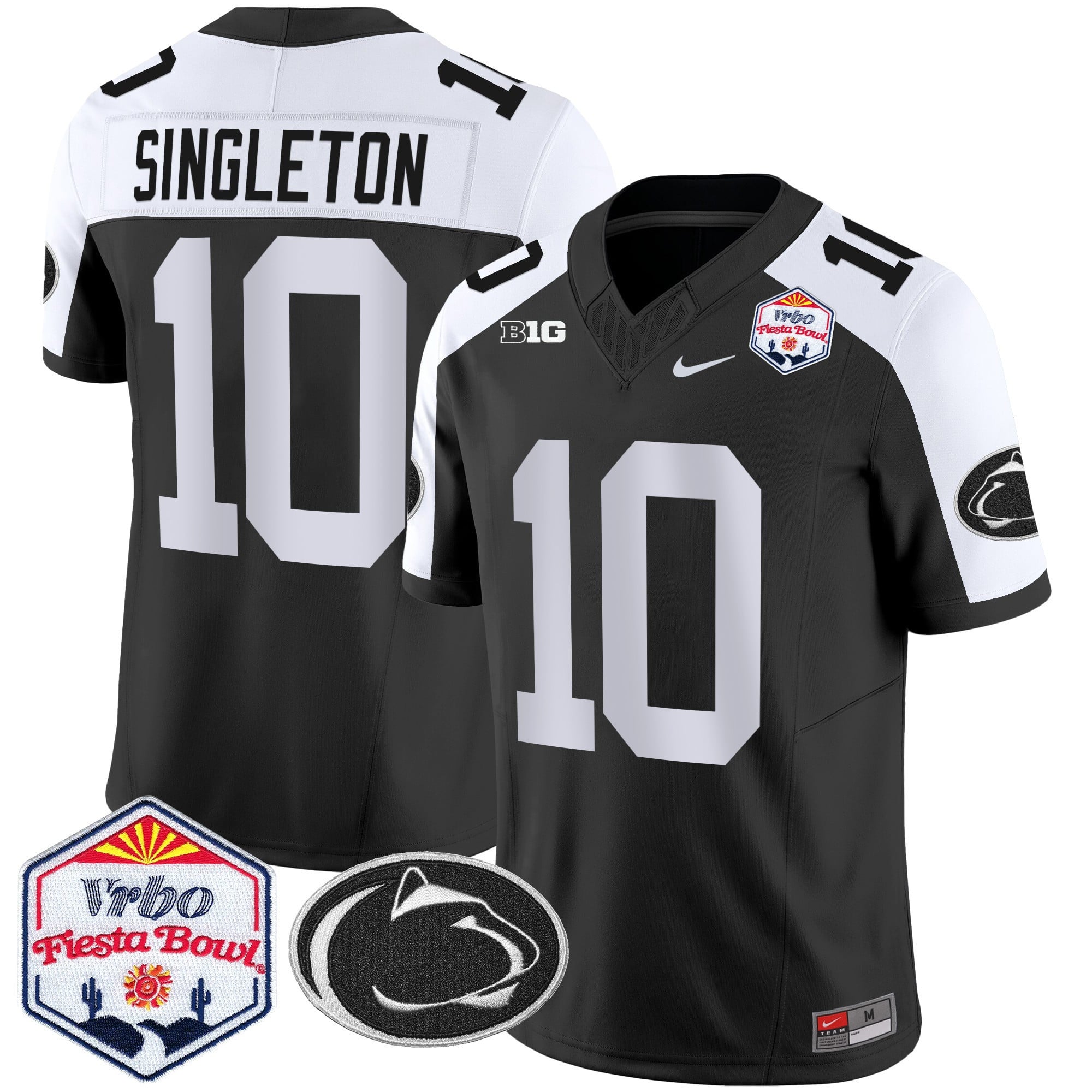 Men's Penn State Nittany Lions 2024 The Fiesta Bowl Patch Vapor Limited Jersey - All Stitched