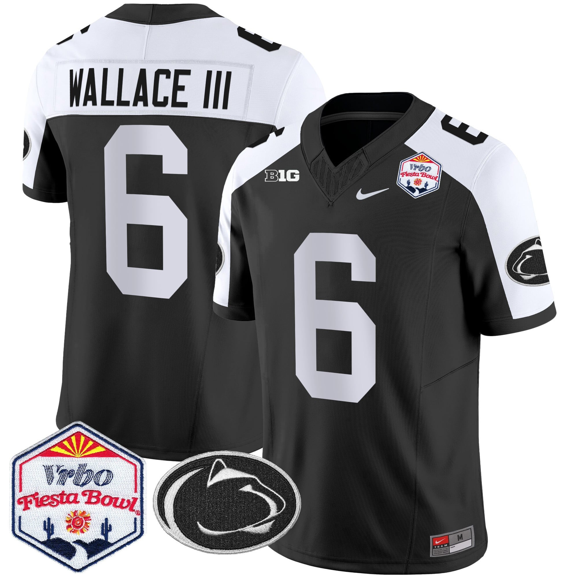 Men's Penn State Nittany Lions 2024 The Fiesta Bowl Patch Vapor Limited Jersey - All Stitched