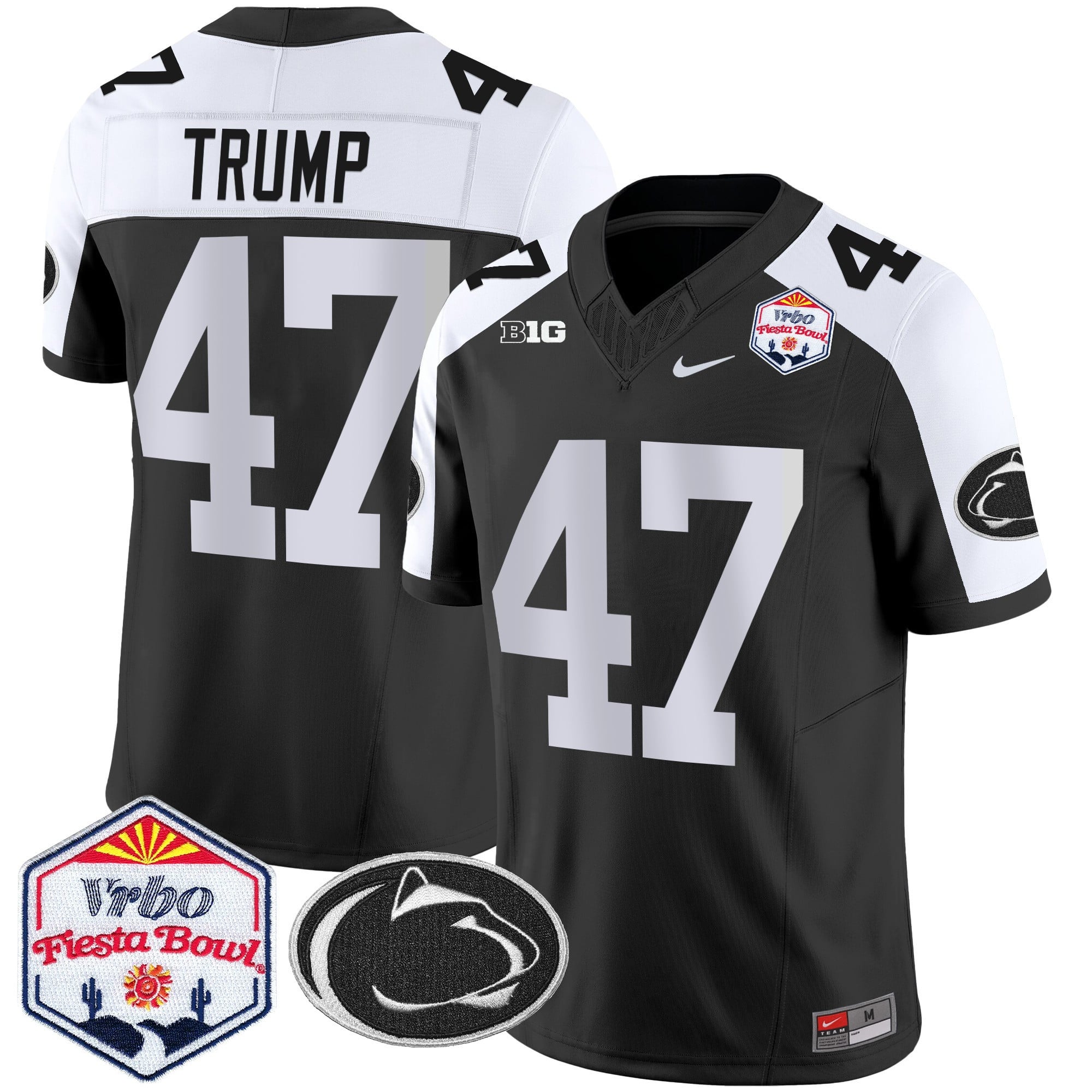 Men's Penn State Nittany Lions 2024 The Fiesta Bowl Patch Vapor Limited Jersey - All Stitched