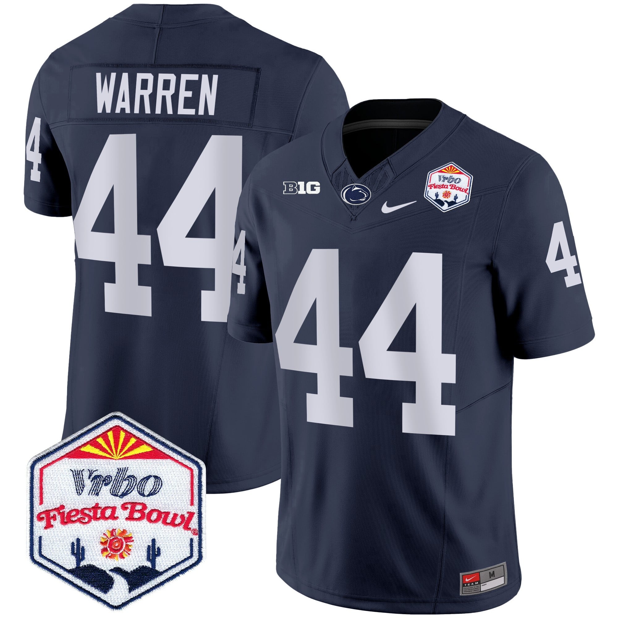 Men's Penn State Nittany Lions 2024 The Fiesta Bowl Patch Vapor Limited Jersey - All Stitched