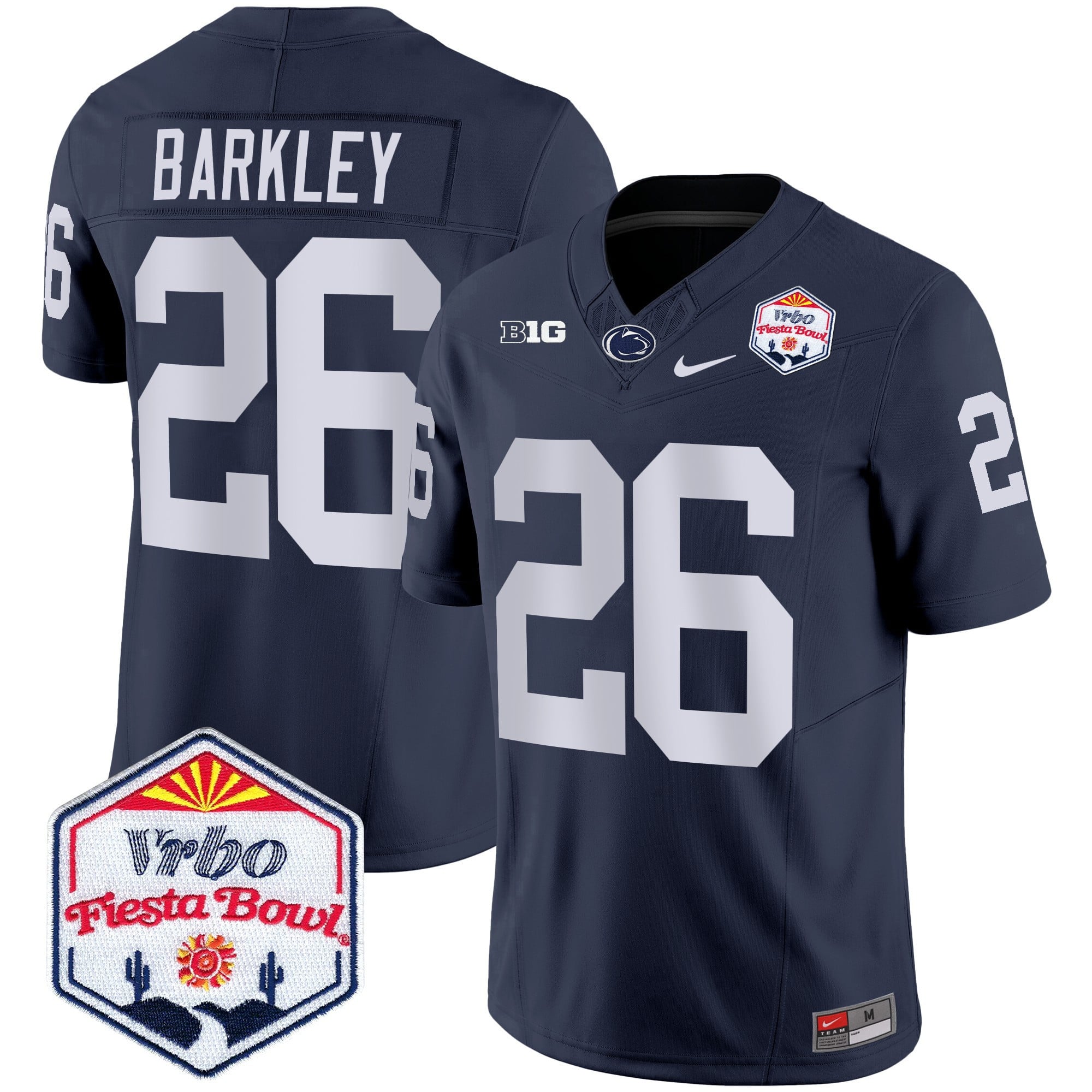 Men's Penn State Nittany Lions 2024 The Fiesta Bowl Patch Vapor Limited Jersey - All Stitched