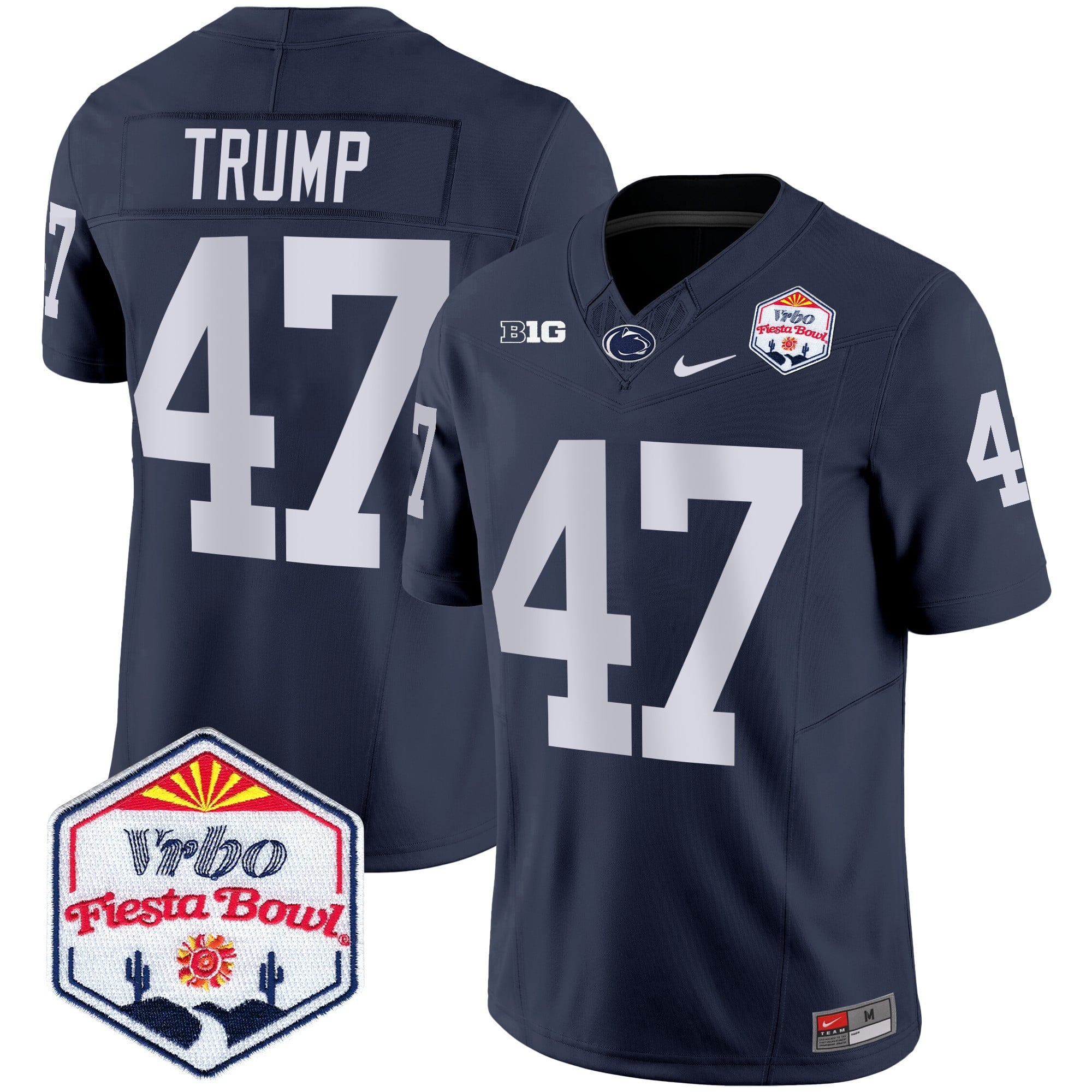Men's Penn State Nittany Lions 2024 The Fiesta Bowl Patch Vapor Limited Jersey - All Stitched