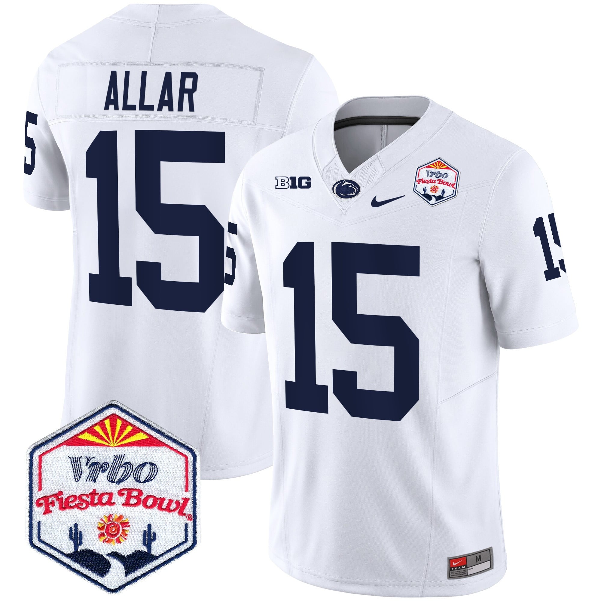 Men's Penn State Nittany Lions 2024 The Fiesta Bowl Patch Vapor Limited Jersey - All Stitched