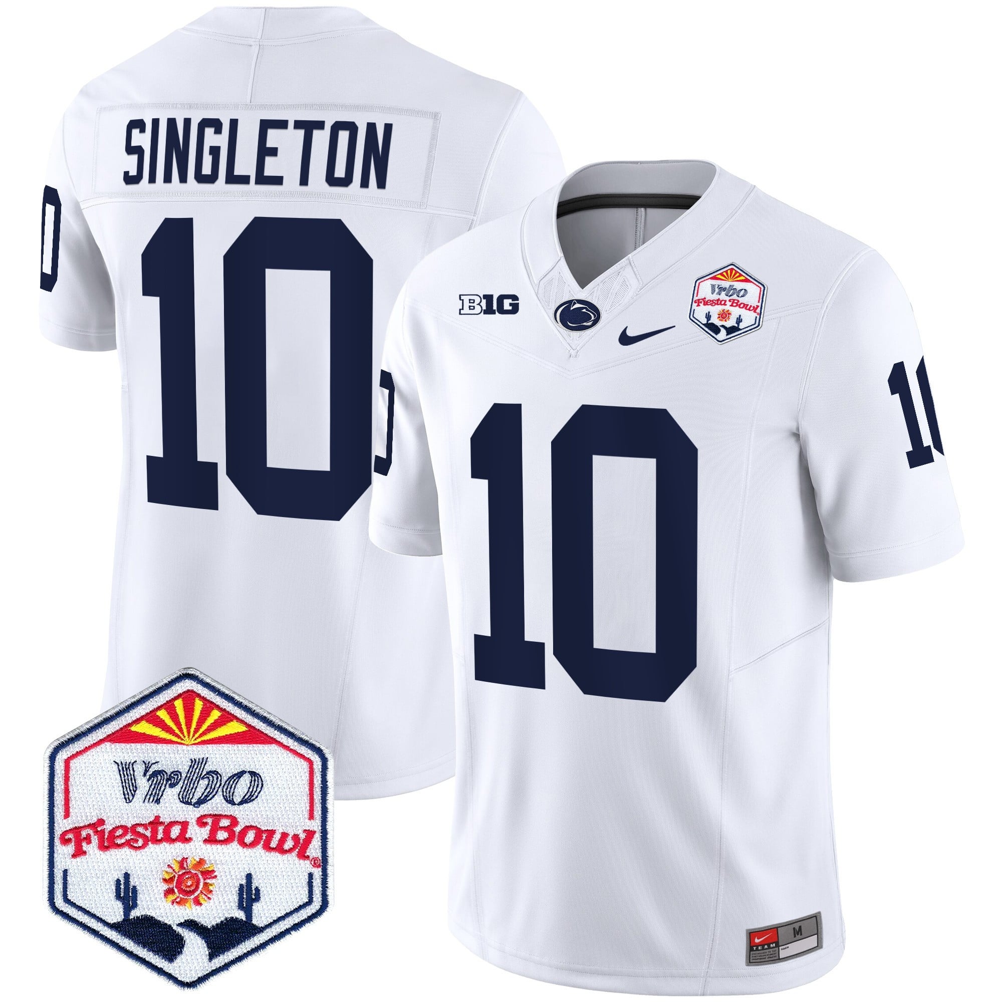 Men's Penn State Nittany Lions 2024 The Fiesta Bowl Patch Vapor Limited Jersey - All Stitched