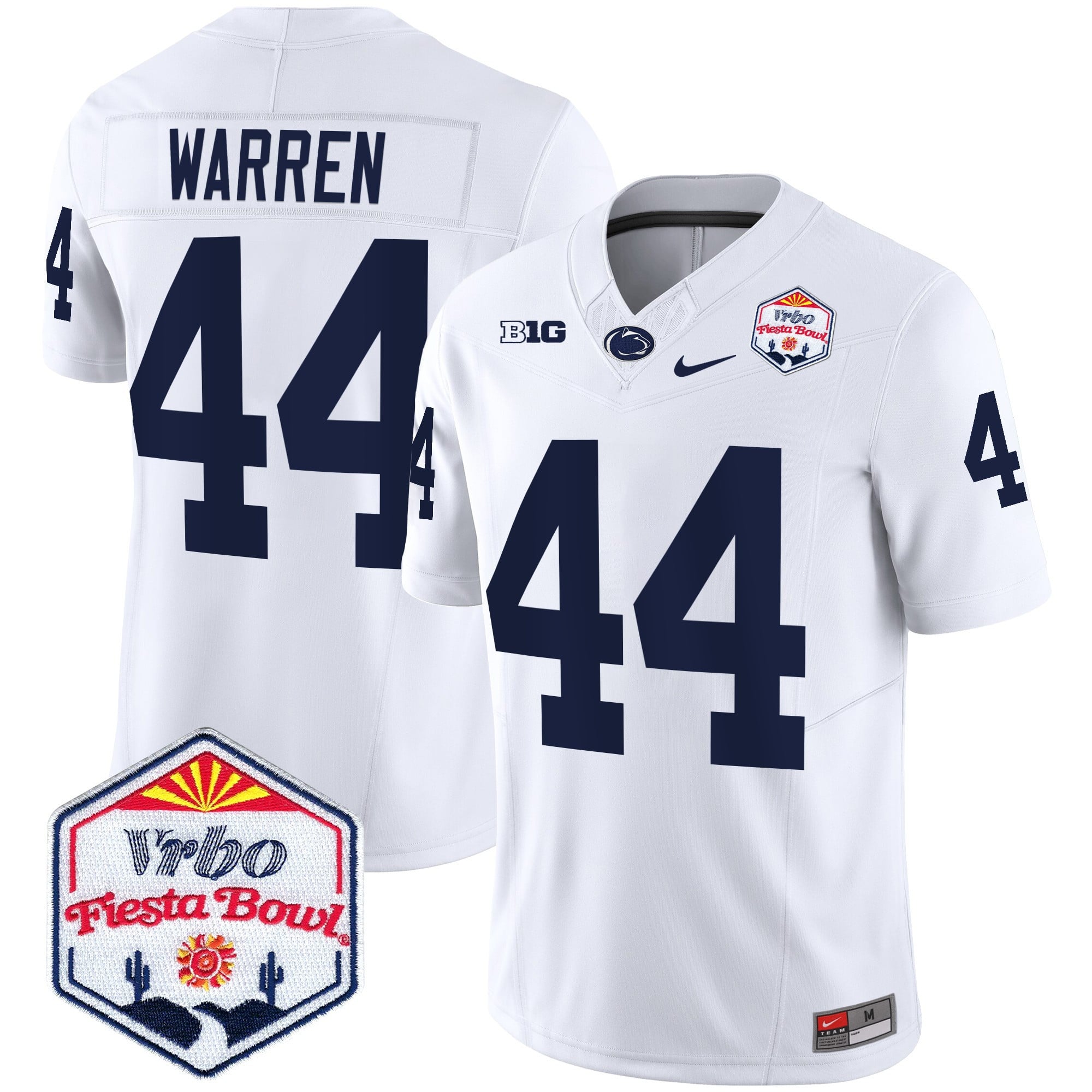 Men's Penn State Nittany Lions 2024 The Fiesta Bowl Patch Vapor Limited Jersey - All Stitched