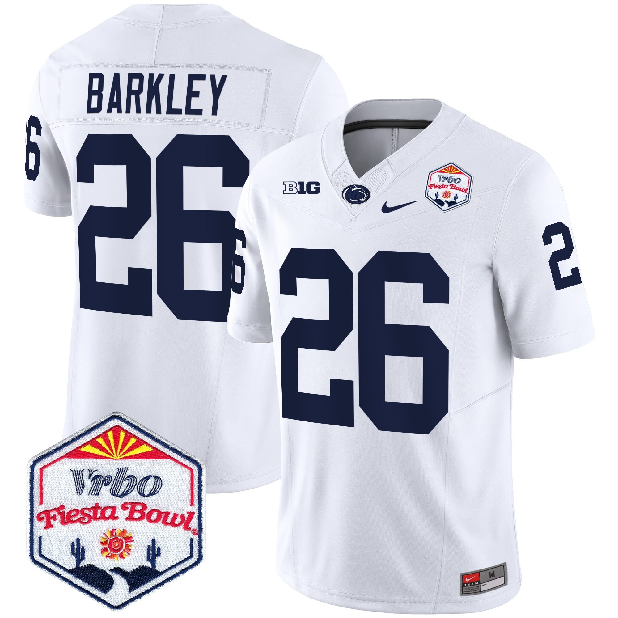 Men's Penn State Nittany Lions 2024 The Fiesta Bowl Patch Vapor Limited Jersey - All Stitched