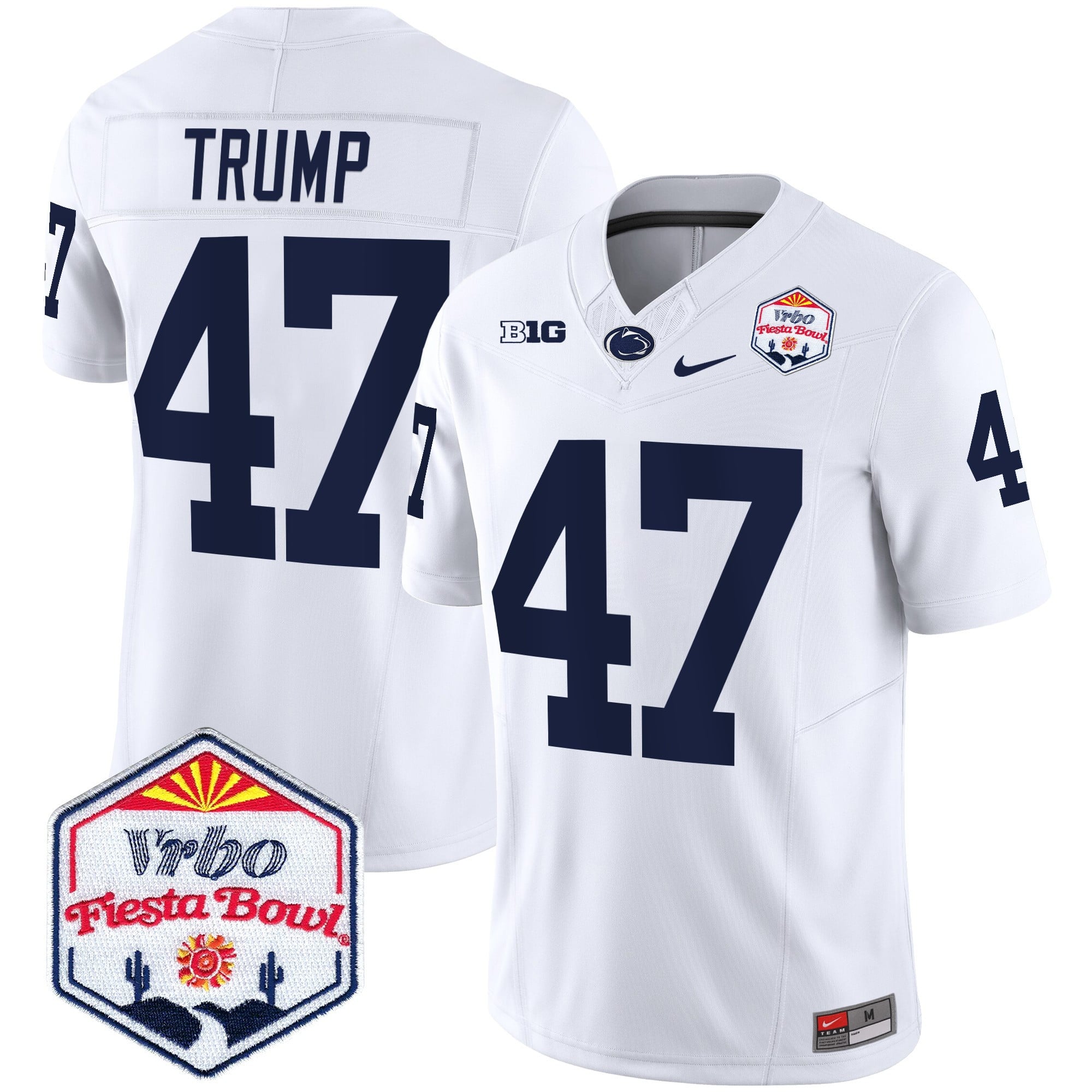 Men's Penn State Nittany Lions 2024 The Fiesta Bowl Patch Vapor Limited Jersey - All Stitched