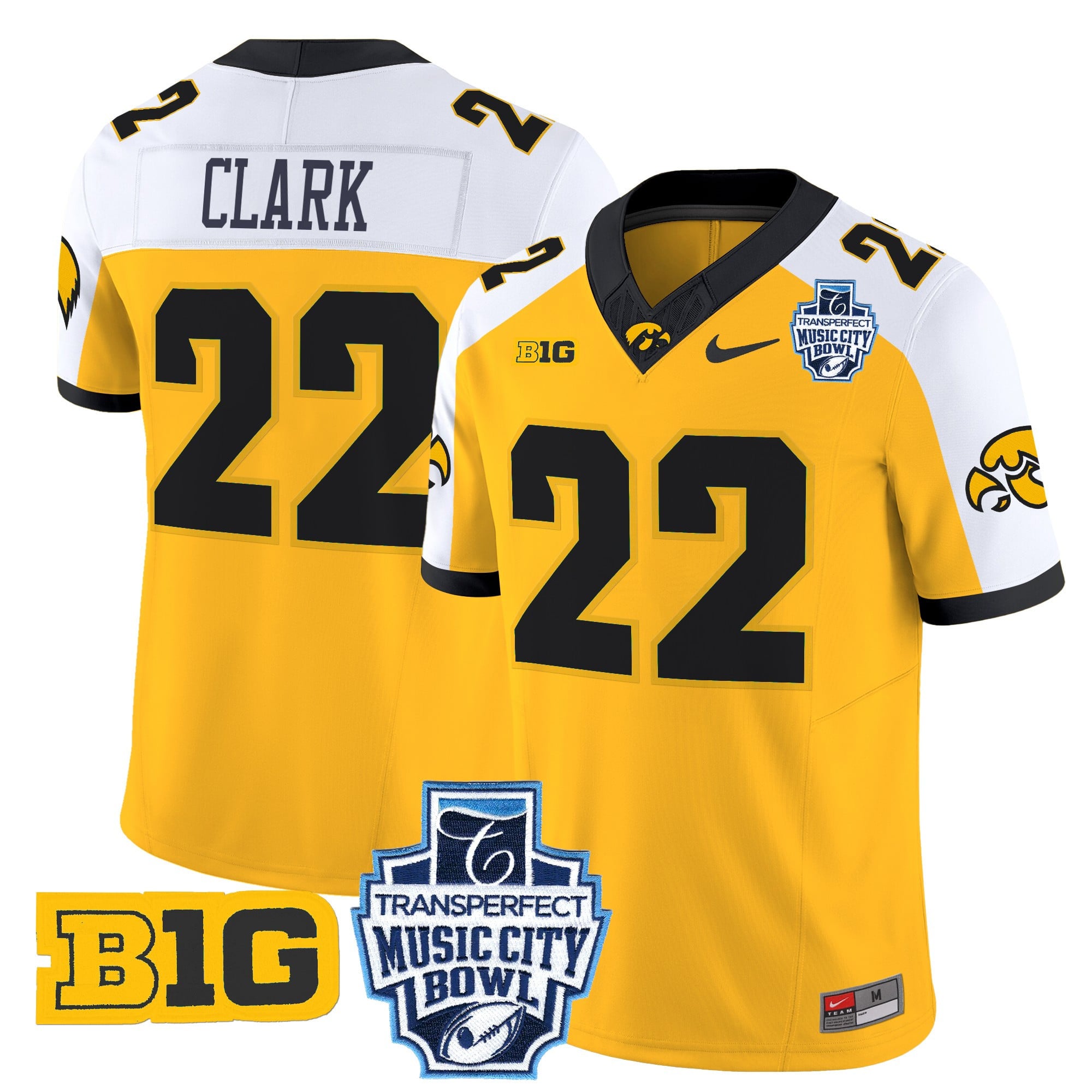 Men's Iowa Hawkeyes 2024 Music City Bowl Vapor Limited Jersey - All Stitched