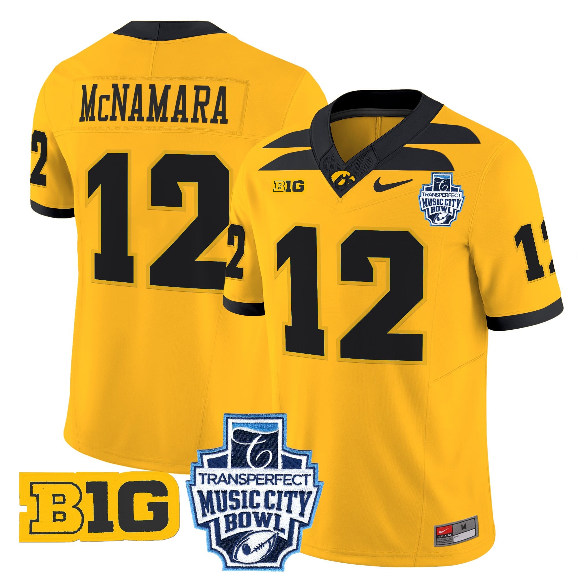 Men's Iowa Hawkeyes 2024 Music City Bowl Vapor Limited Jersey - All Stitched