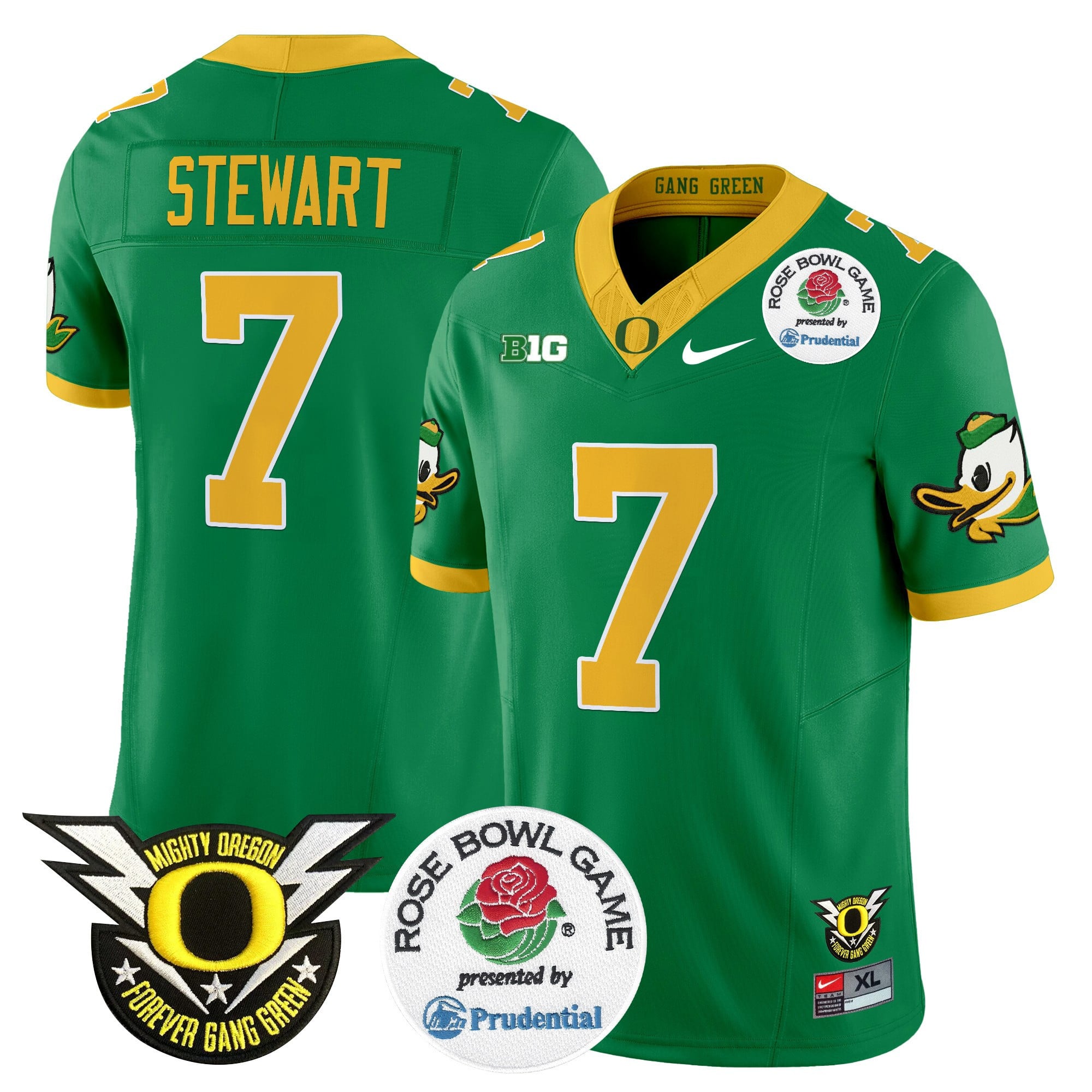 Men's Oregon Ducks 2024 Rose Bowl Vapor Limited Jersey - All Stitched