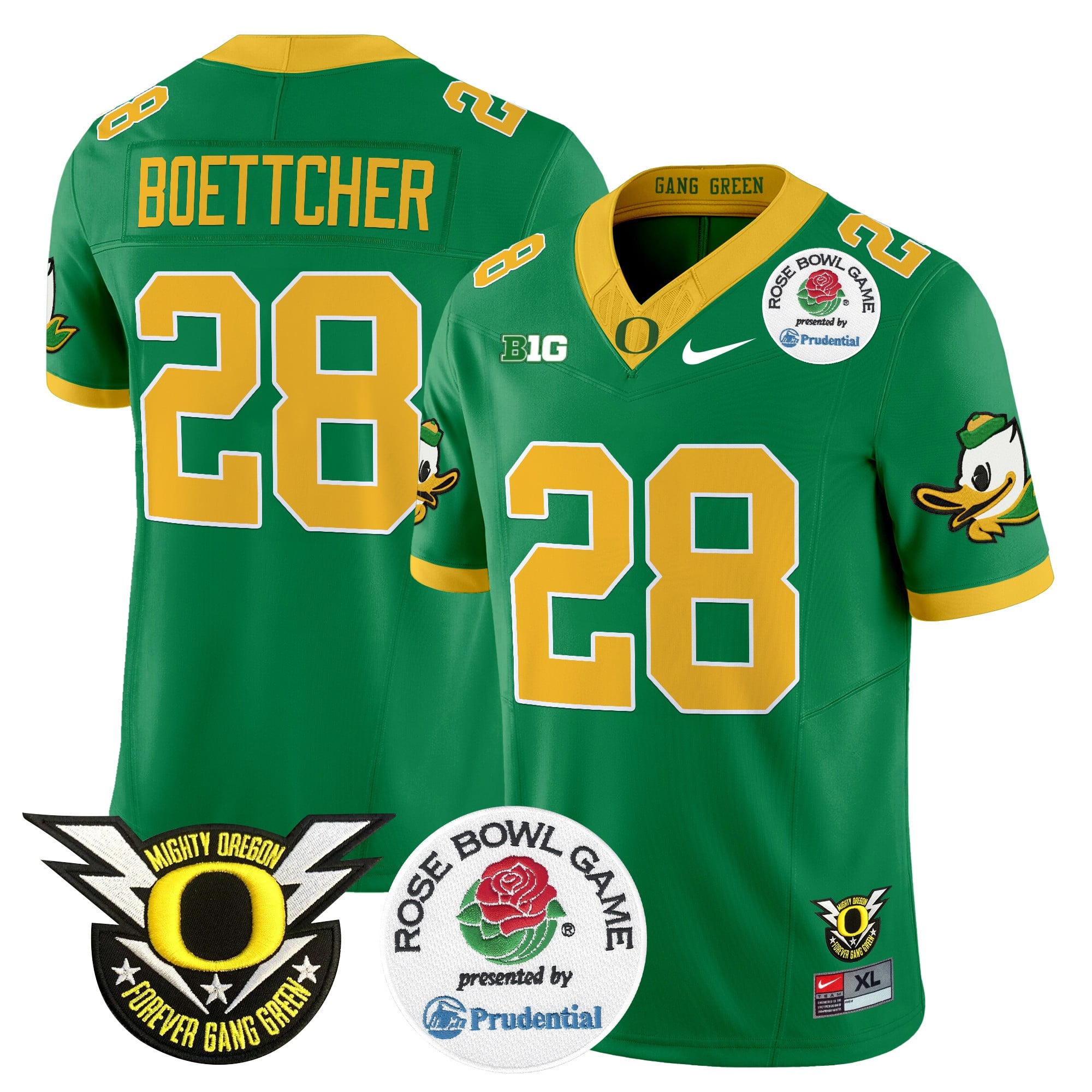 Men's Oregon Ducks 2024 Rose Bowl Vapor Limited Jersey - All Stitched