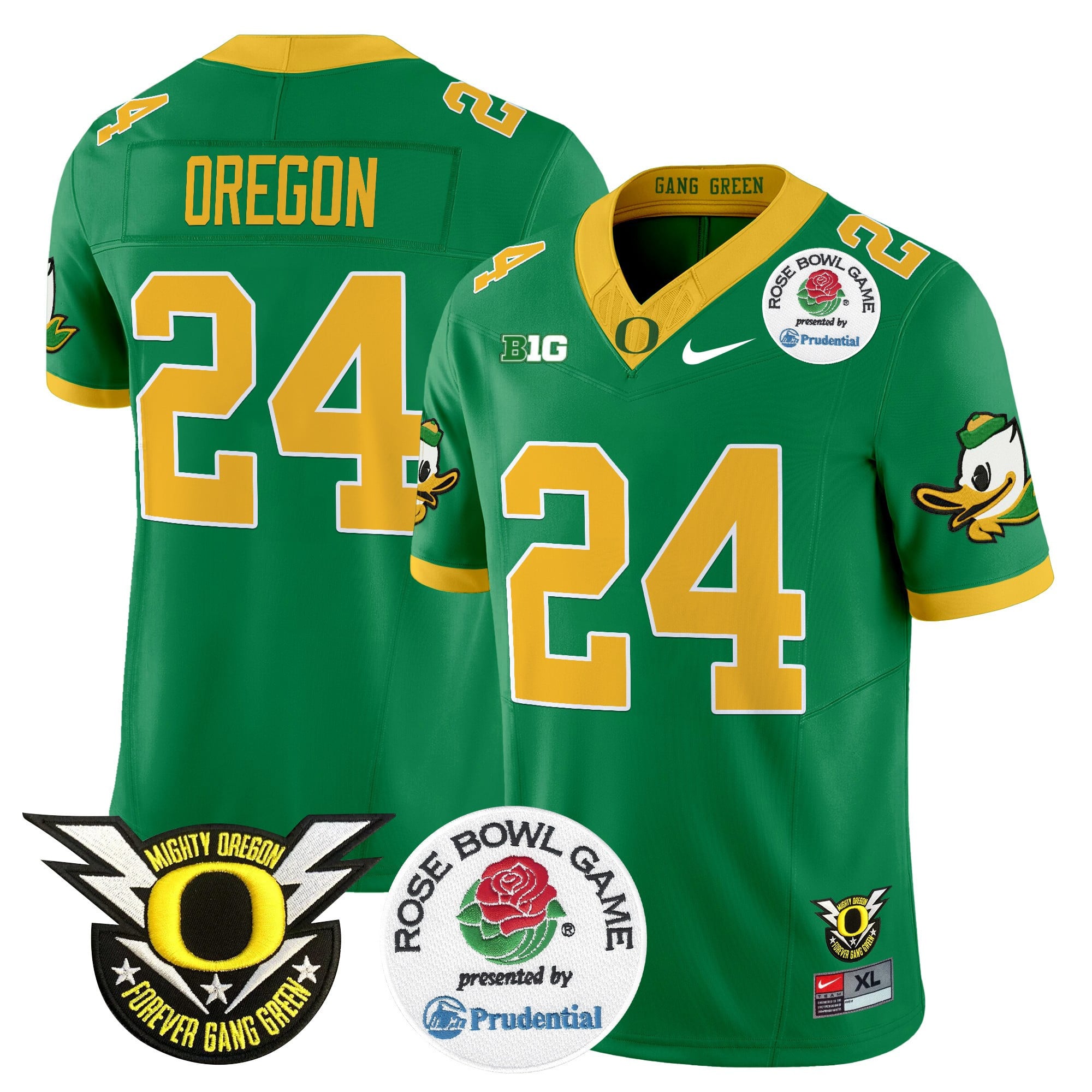 Men's Oregon Ducks 2024 Rose Bowl Vapor Limited Jersey - All Stitched
