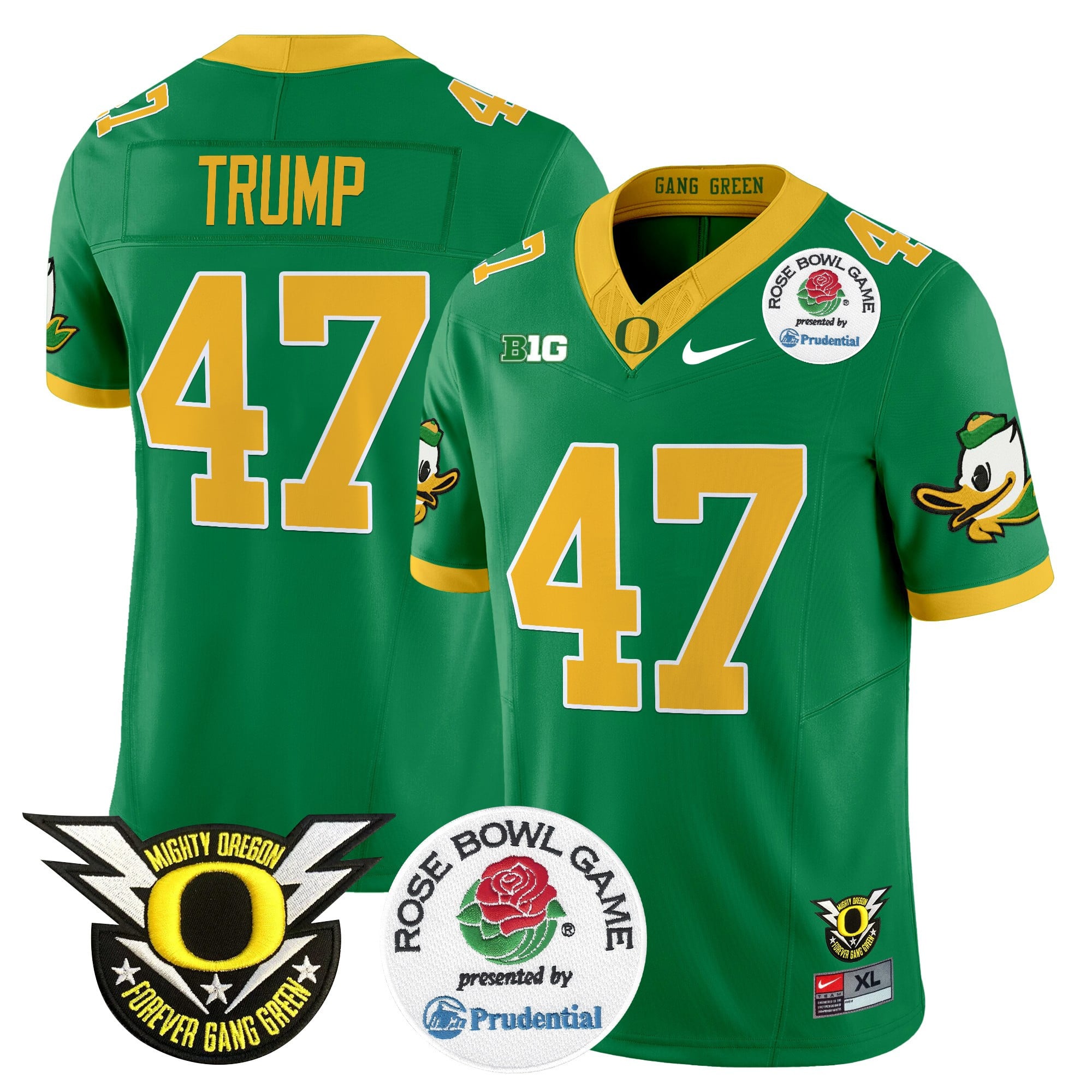 Men's Oregon Ducks 2024 Rose Bowl Vapor Limited Jersey - All Stitched