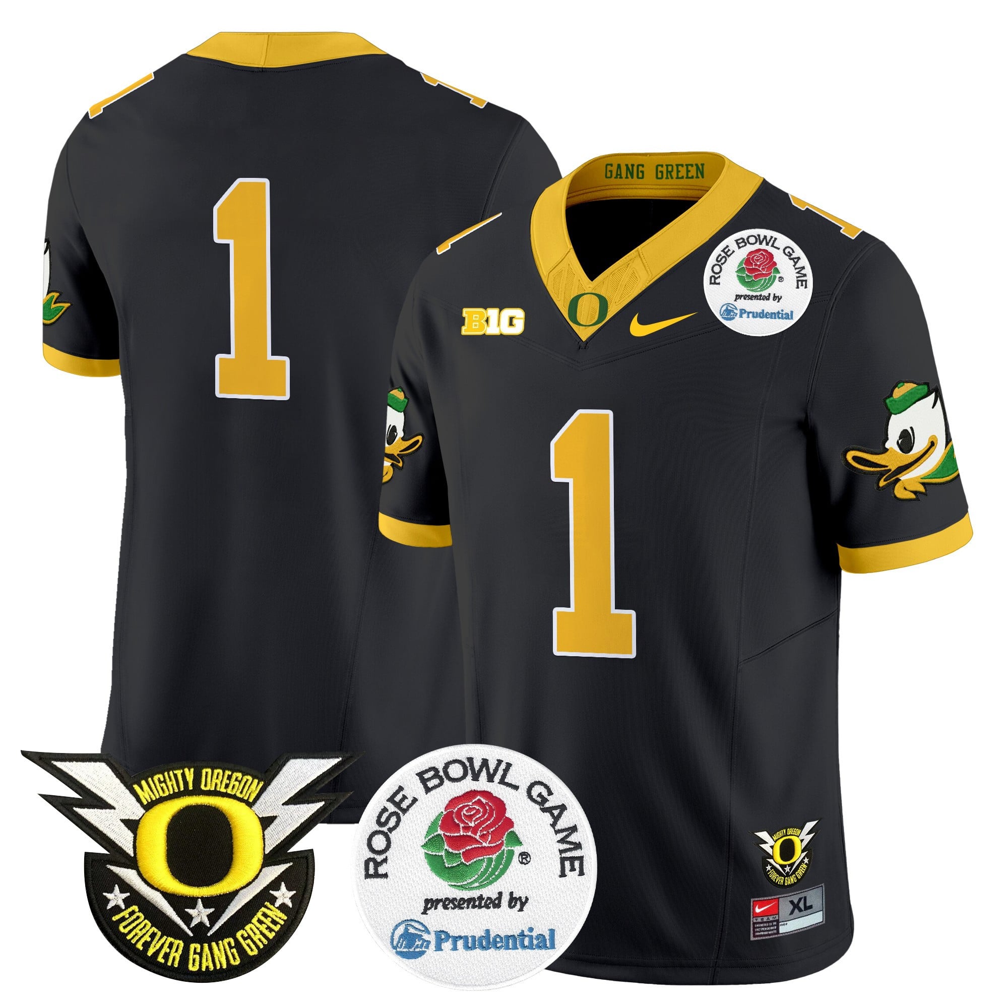 Men's Oregon Ducks 2024 Rose Bowl Vapor Limited Jersey - All Stitched