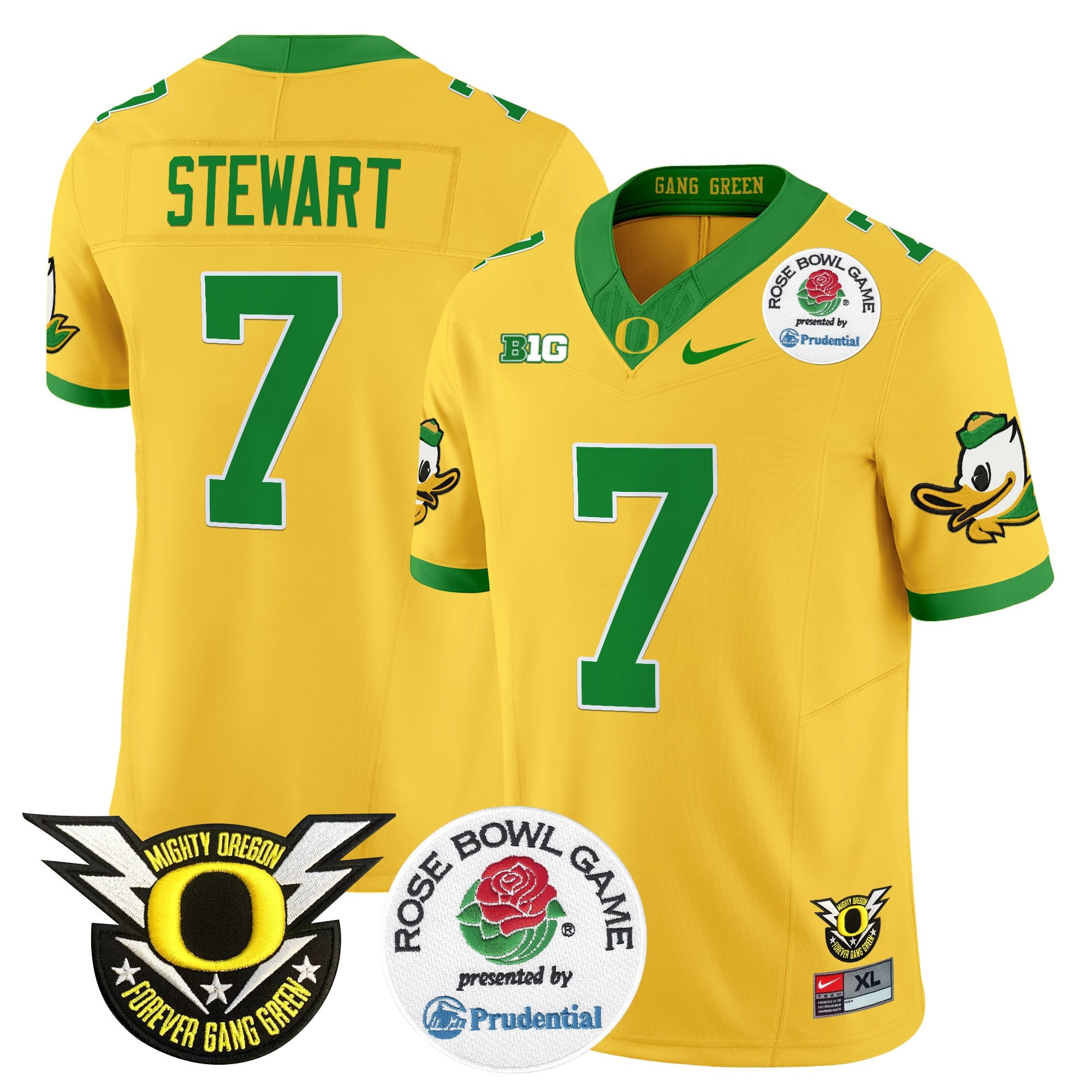 Men's Oregon Ducks 2024 Rose Bowl Vapor Limited Jersey - All Stitched