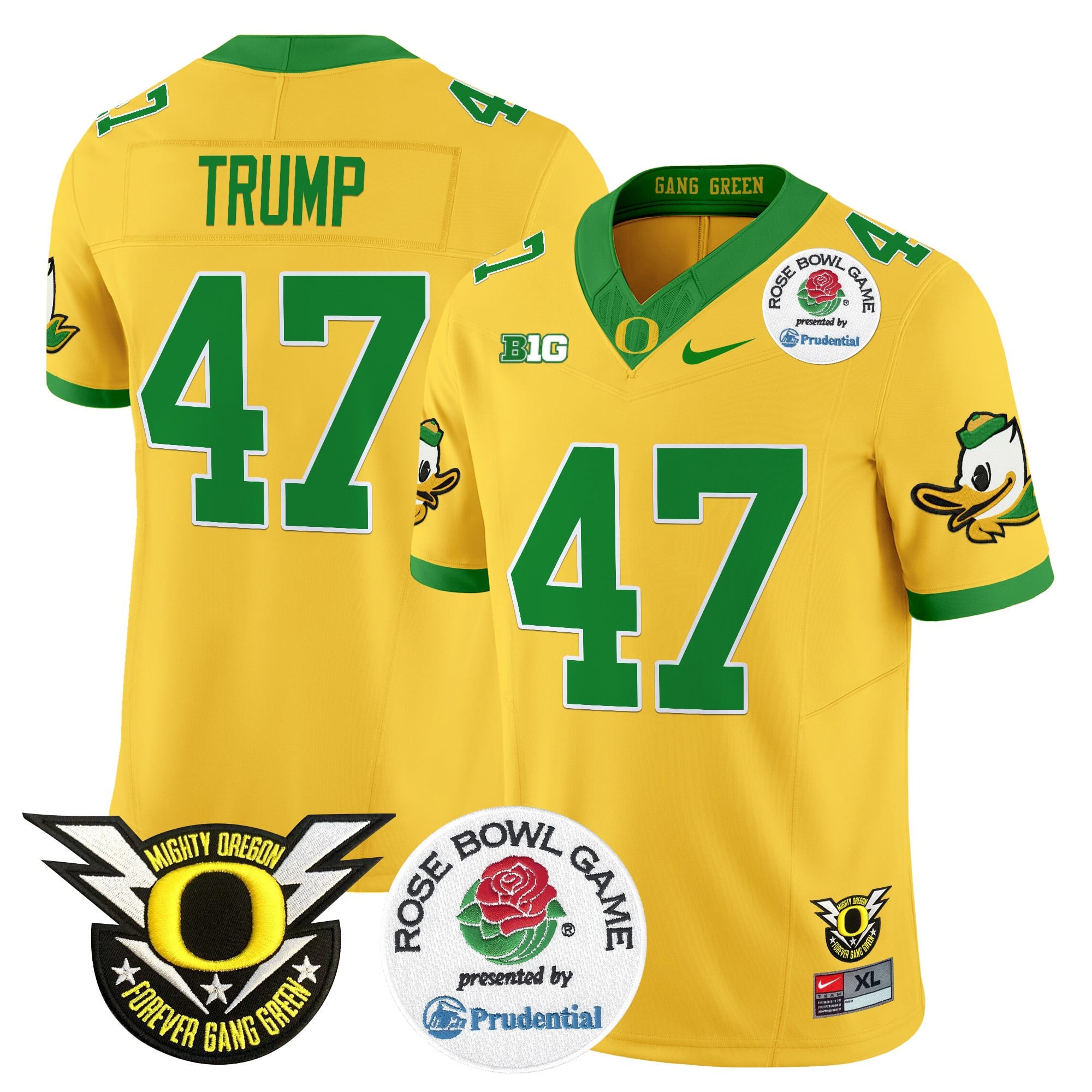 Men's Oregon Ducks 2024 Rose Bowl Vapor Limited Jersey - All Stitched
