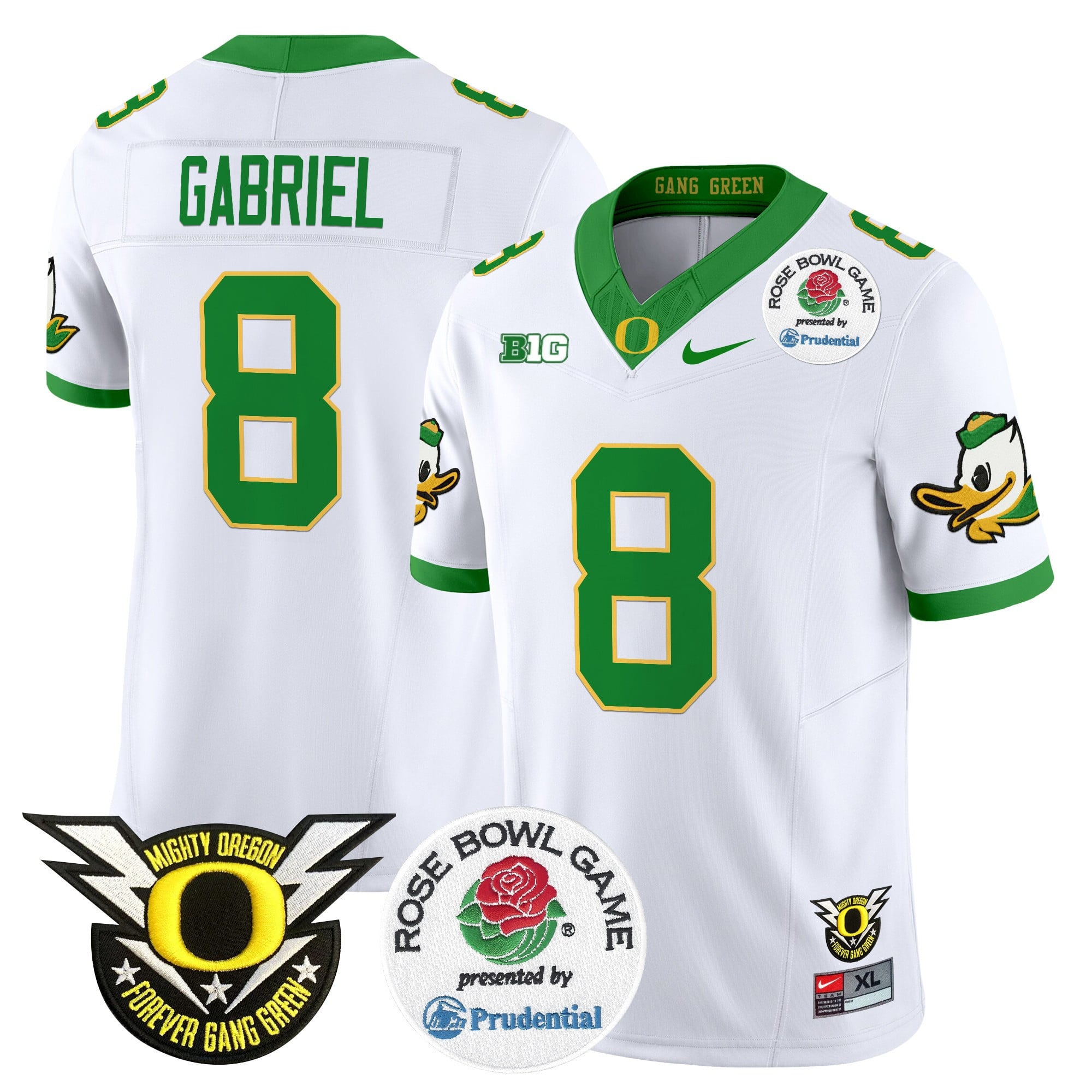 Men's Oregon Ducks 2024 Rose Bowl Vapor Limited Jersey - All Stitched