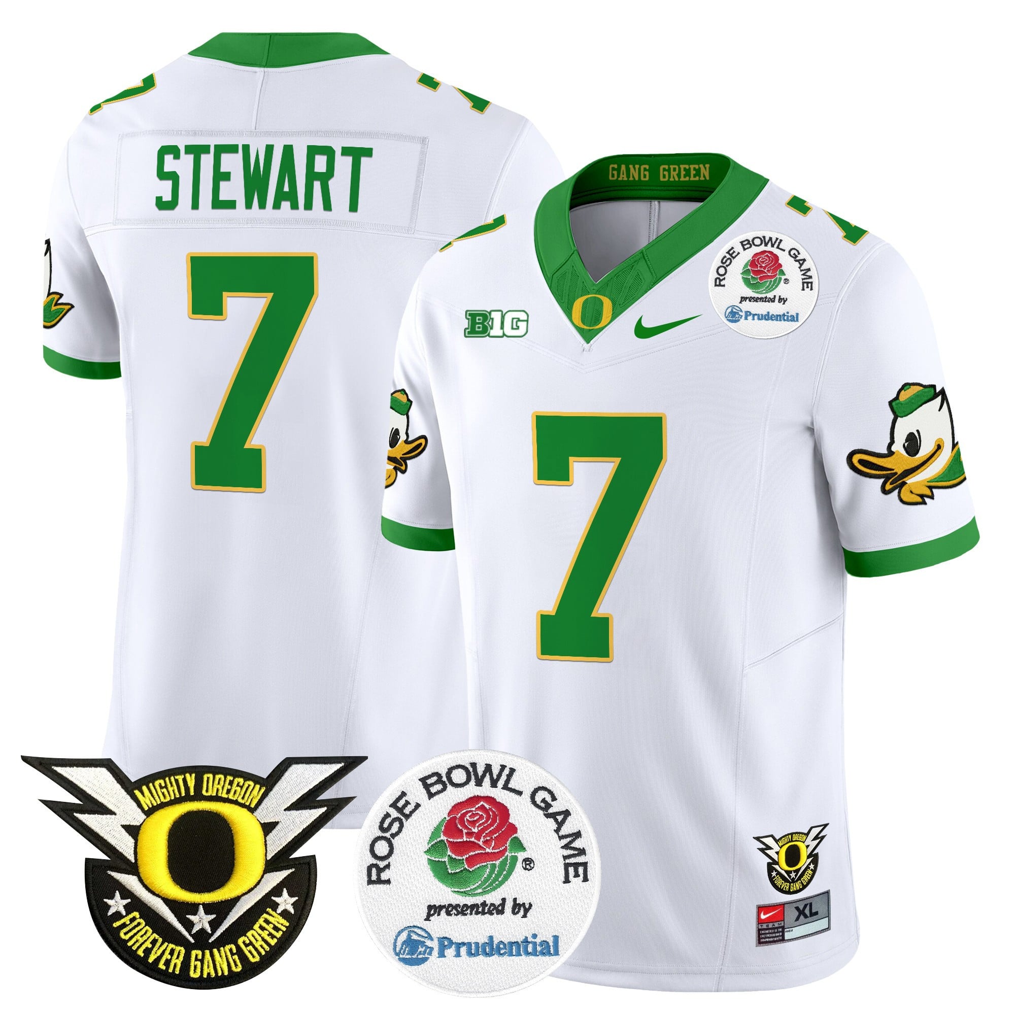 Men's Oregon Ducks 2024 Rose Bowl Vapor Limited Jersey - All Stitched