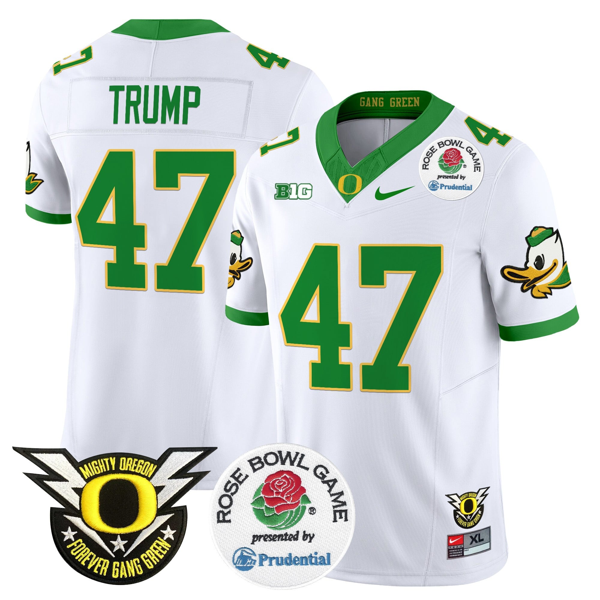 Men's Oregon Ducks 2024 Rose Bowl Vapor Limited Jersey - All Stitched