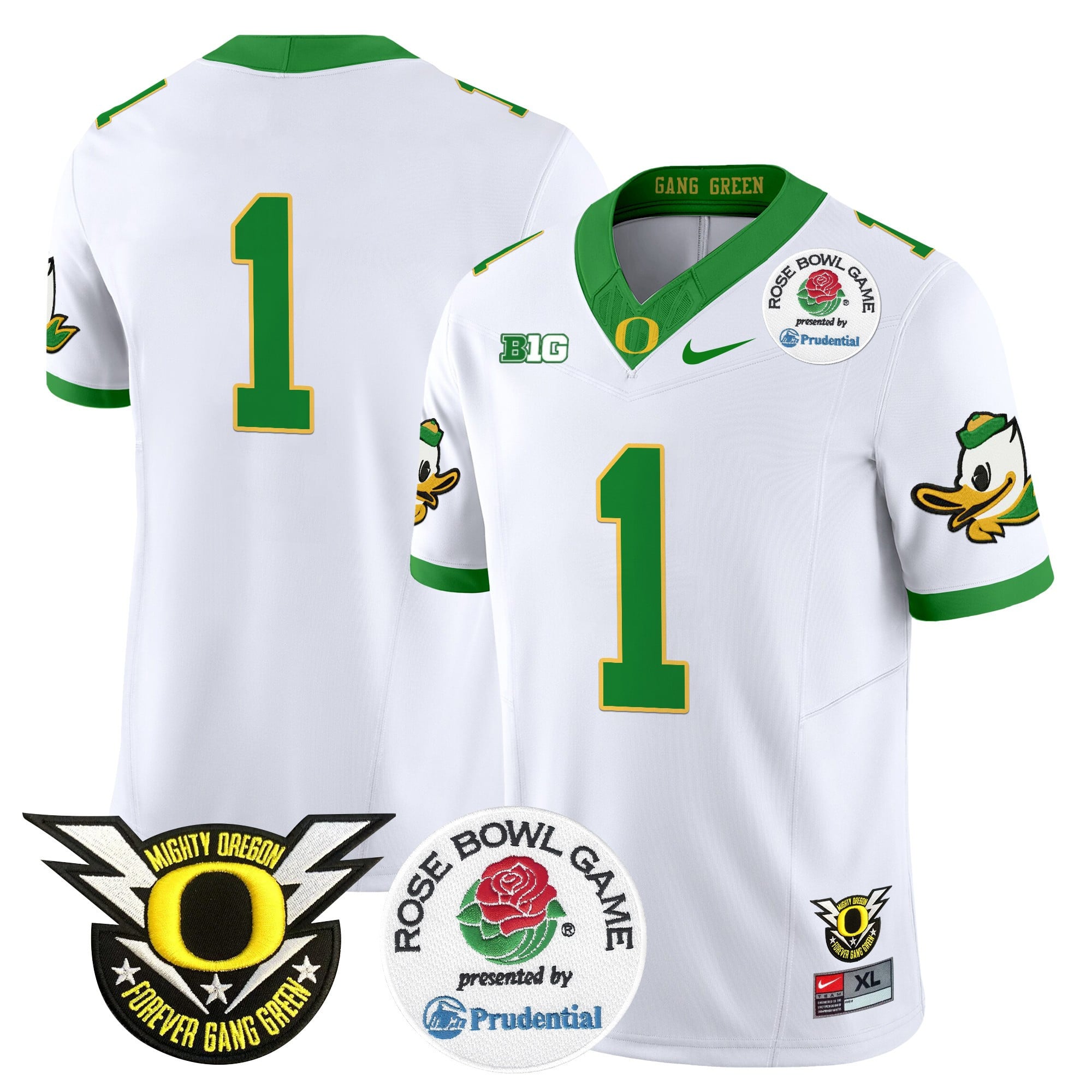 Men's Oregon Ducks 2024 Rose Bowl Vapor Limited Jersey - All Stitched