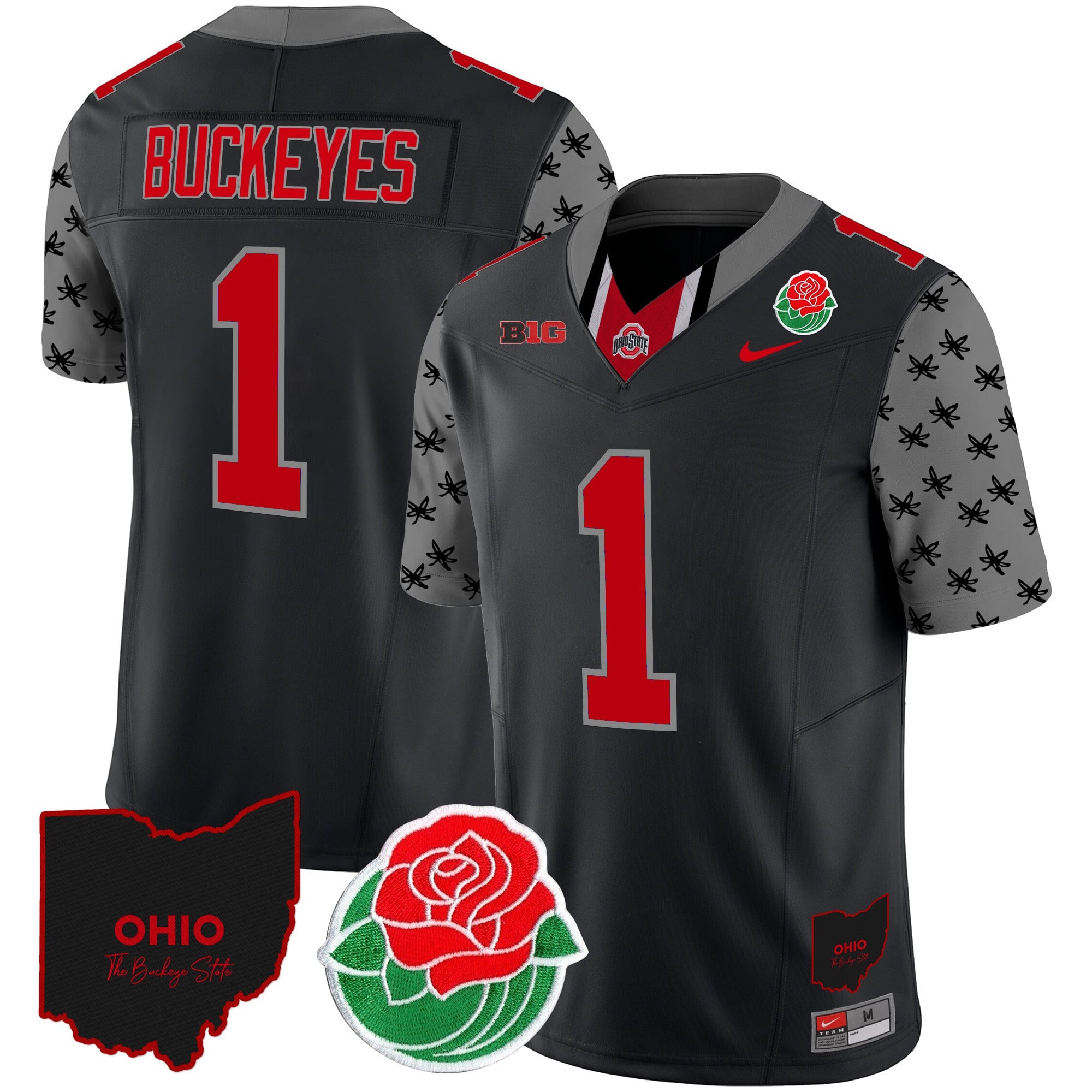 Men's Ohio State Buckeyes Rose Bowl Vapor Limited Jersey - All Stitched