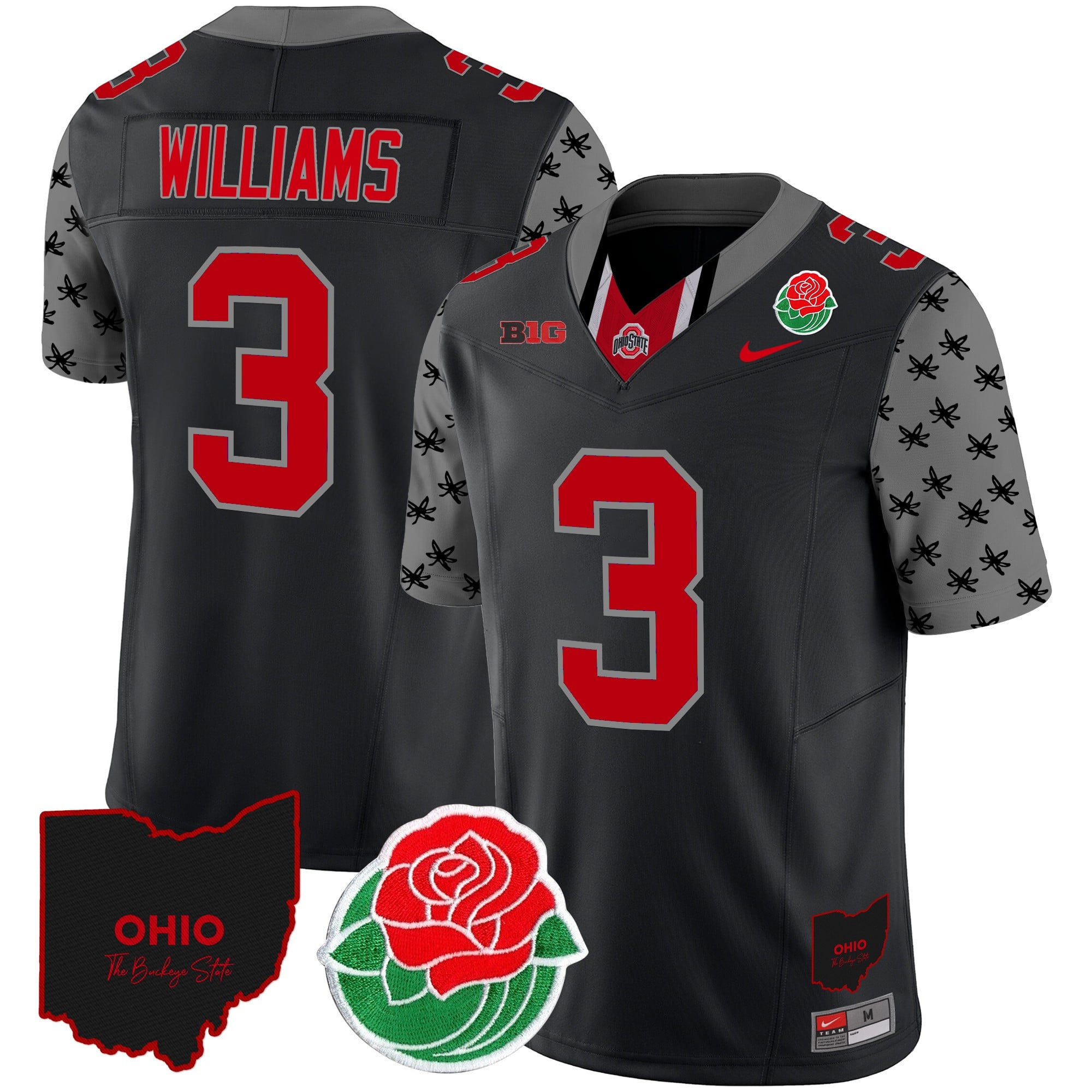 Men's Ohio State Buckeyes Rose Bowl Vapor Limited Jersey - All Stitched