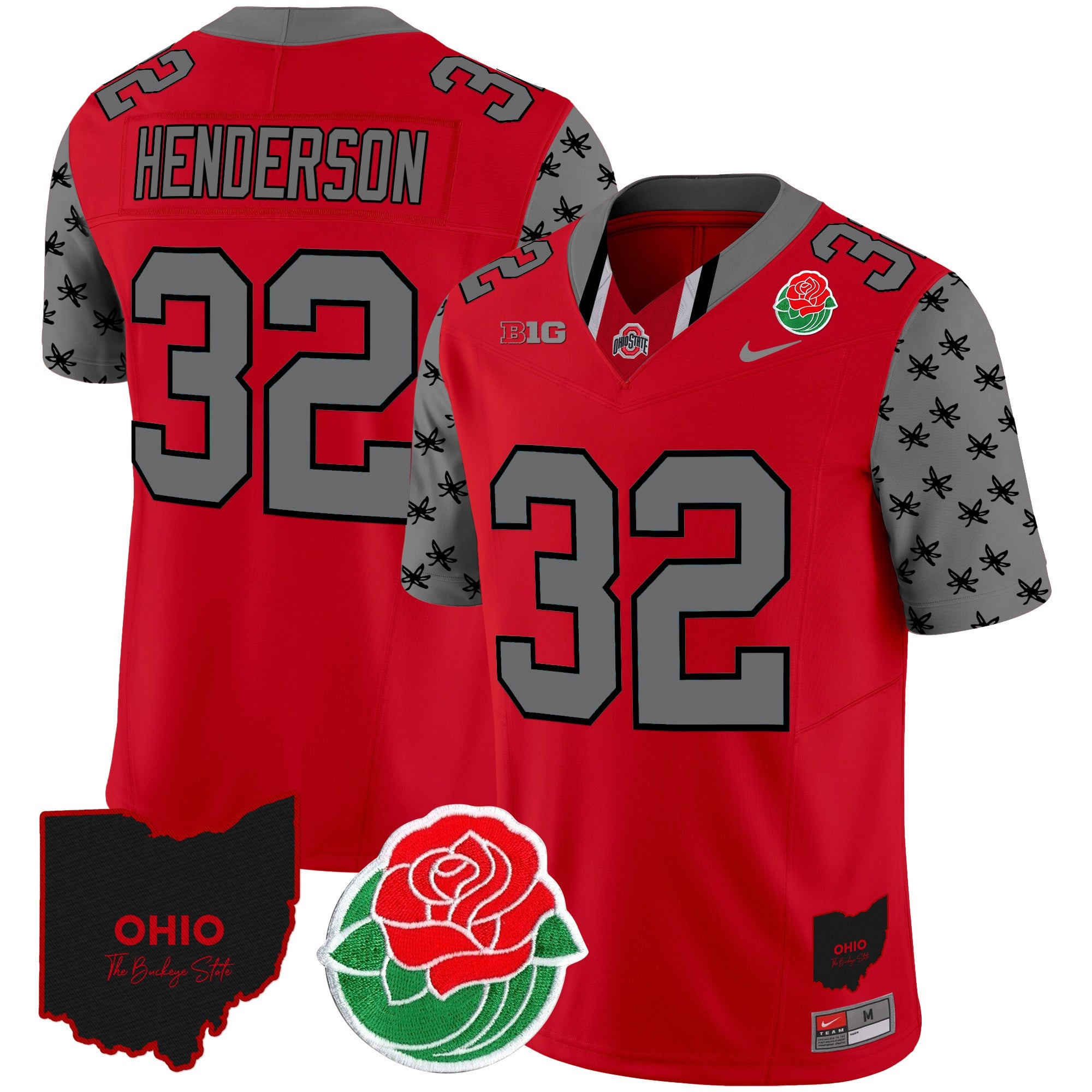 Men's Ohio State Buckeyes Rose Bowl Vapor Limited Jersey - All Stitched