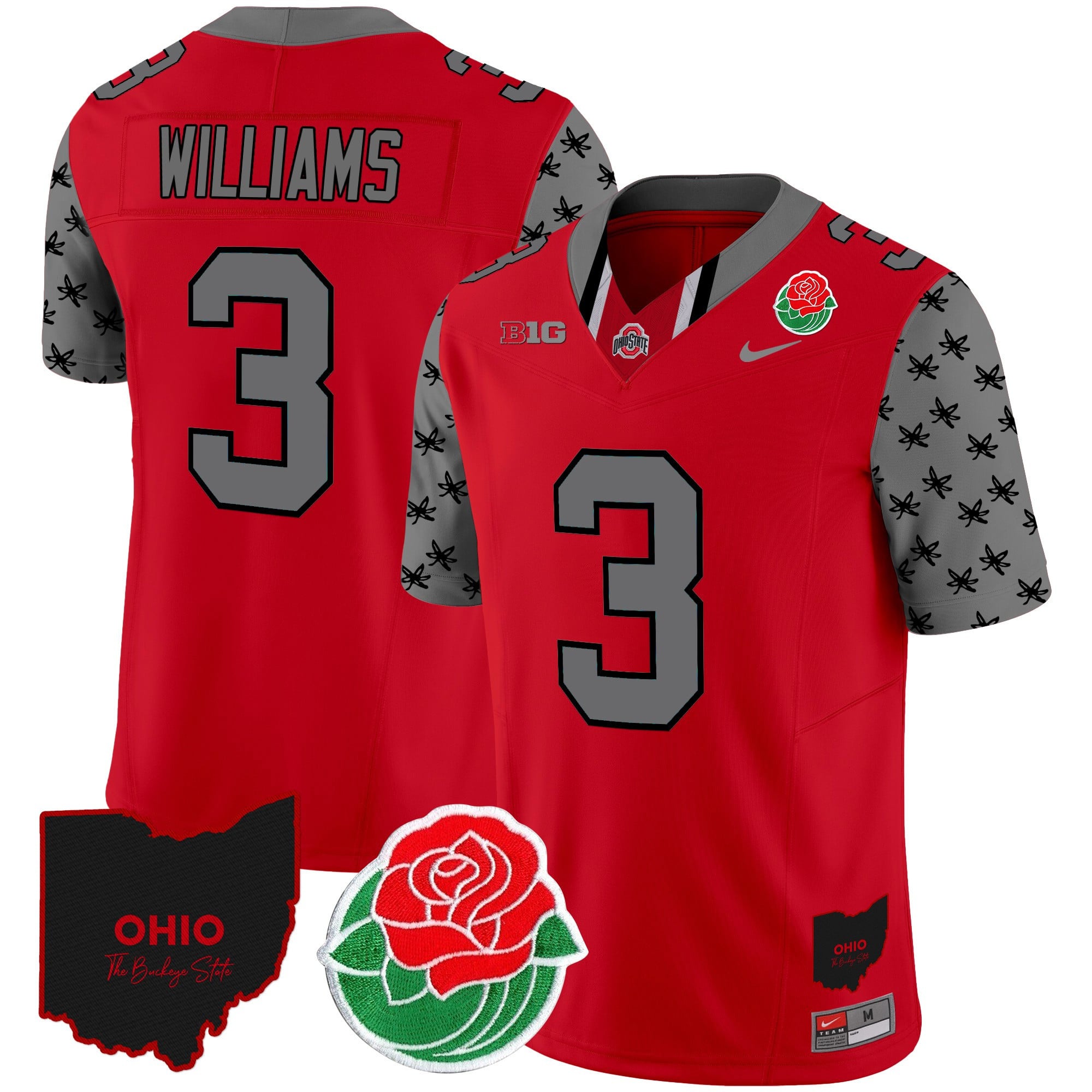 Men's Ohio State Buckeyes Rose Bowl Vapor Limited Jersey - All Stitched