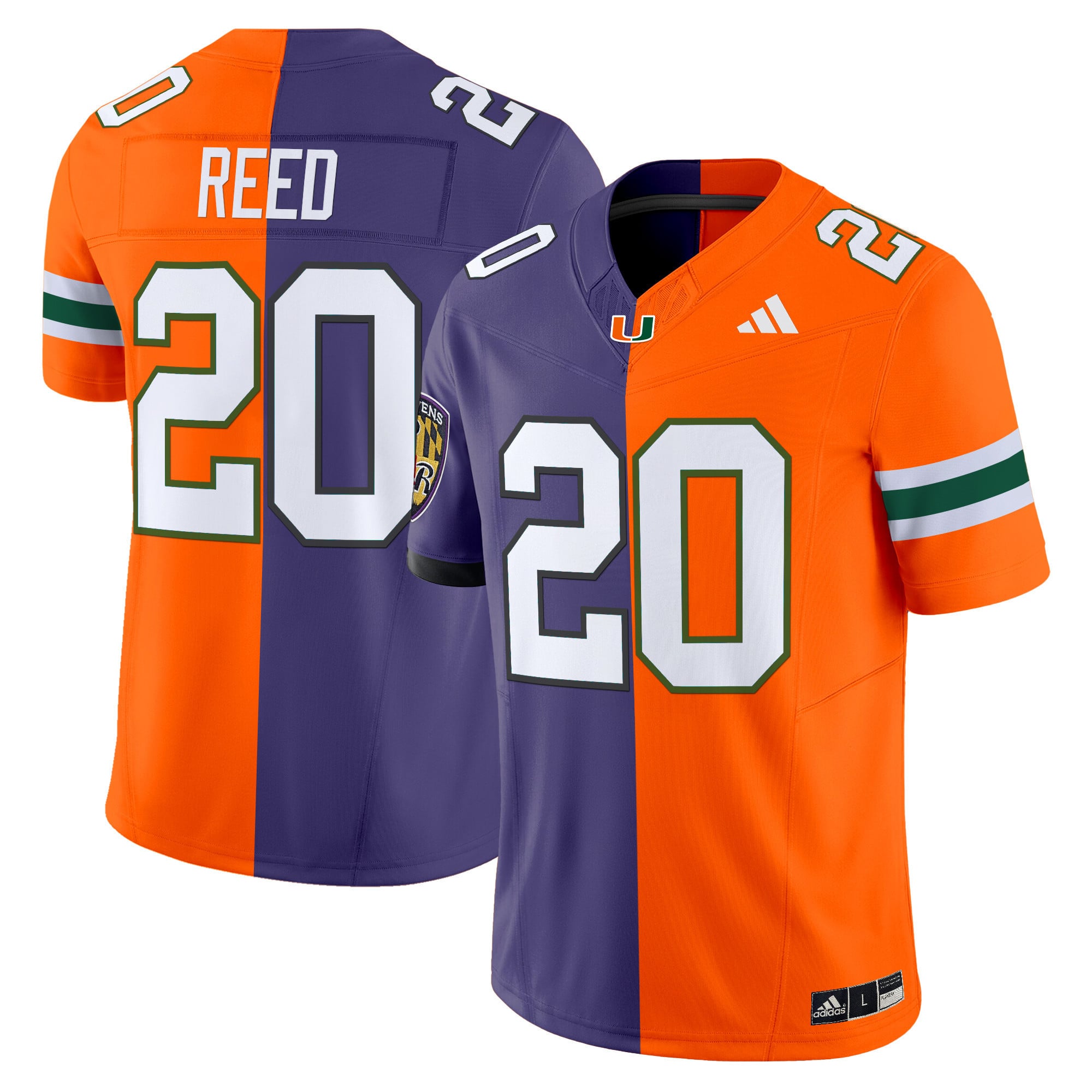 Miami Hurricanes Split Vapor Limited Jersey V2 - All Stitched