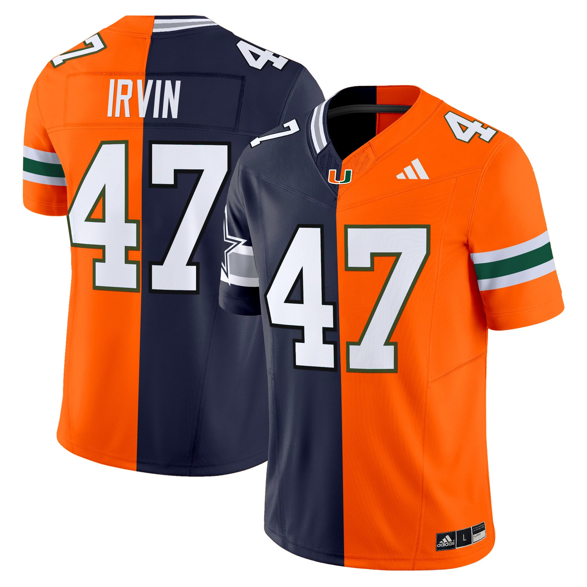 Miami Hurricanes Split Vapor Limited Jersey V2 - All Stitched