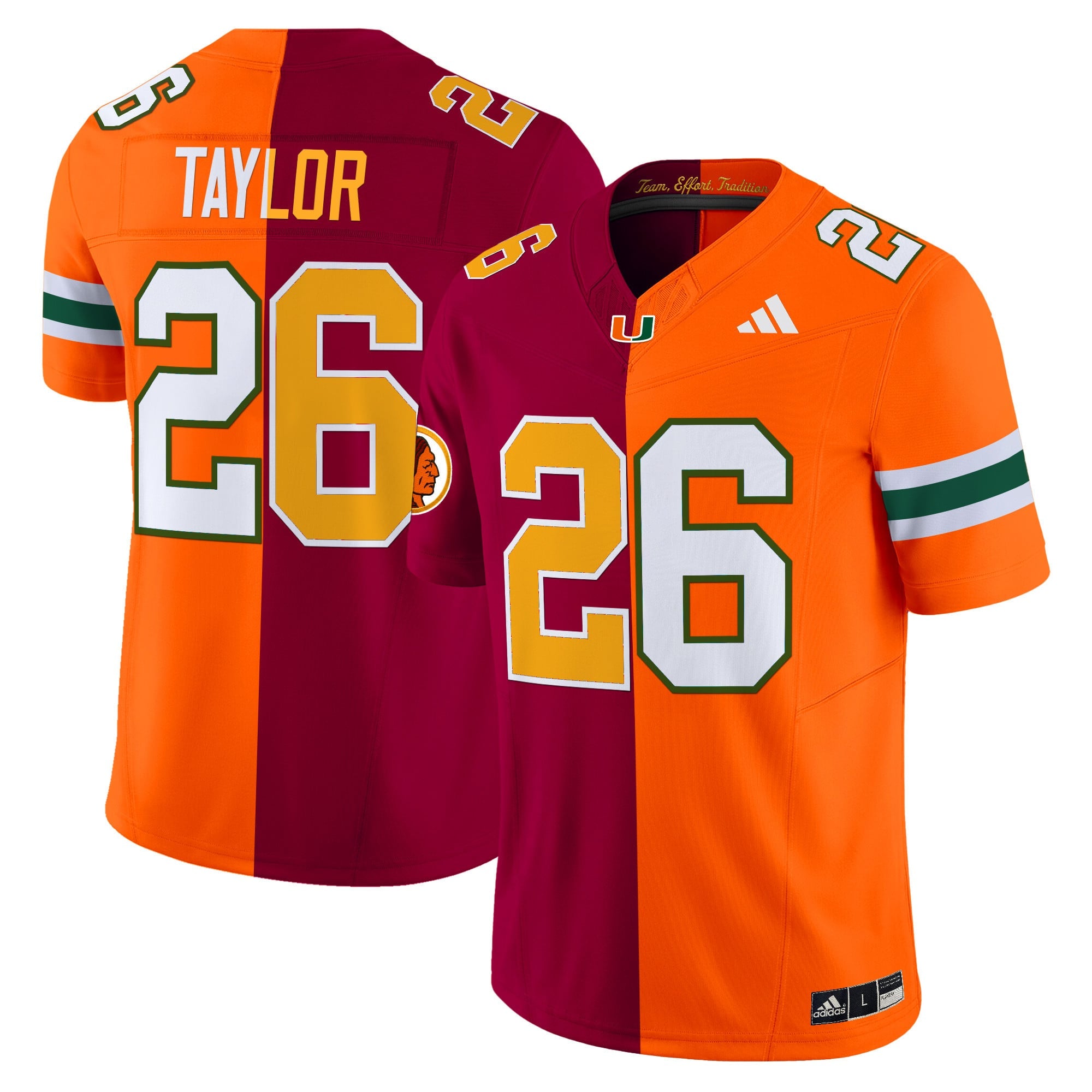 Miami Hurricanes Split Vapor Limited Jersey V2 - All Stitched