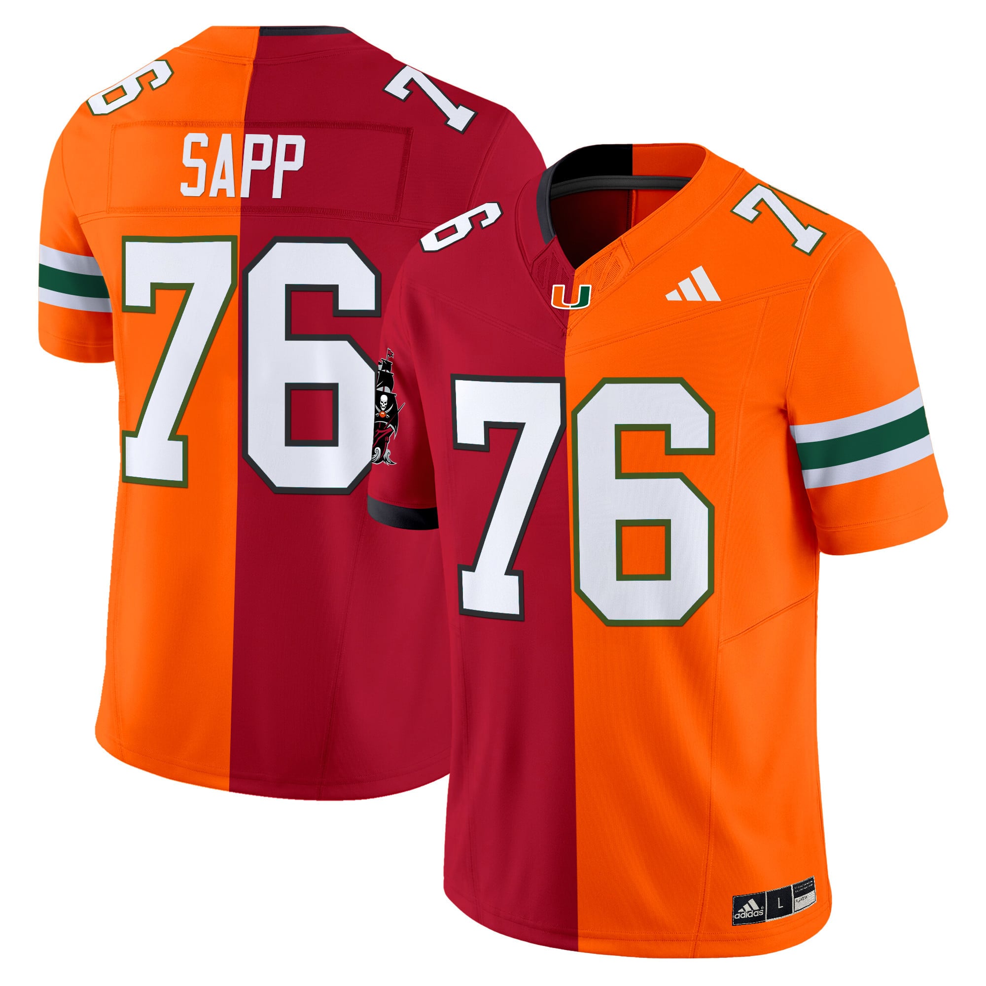 Miami Hurricanes Split Vapor Limited Jersey V2 - All Stitched