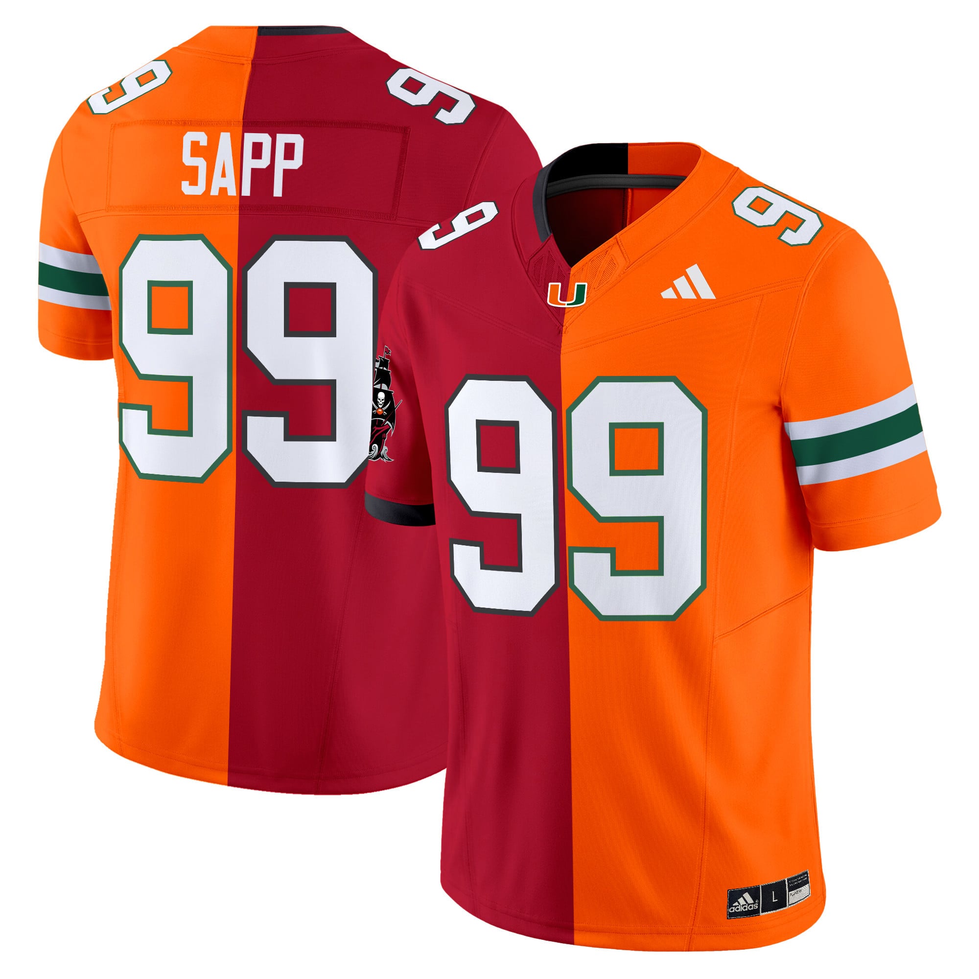Miami Hurricanes Split Vapor Limited Jersey V2 - All Stitched