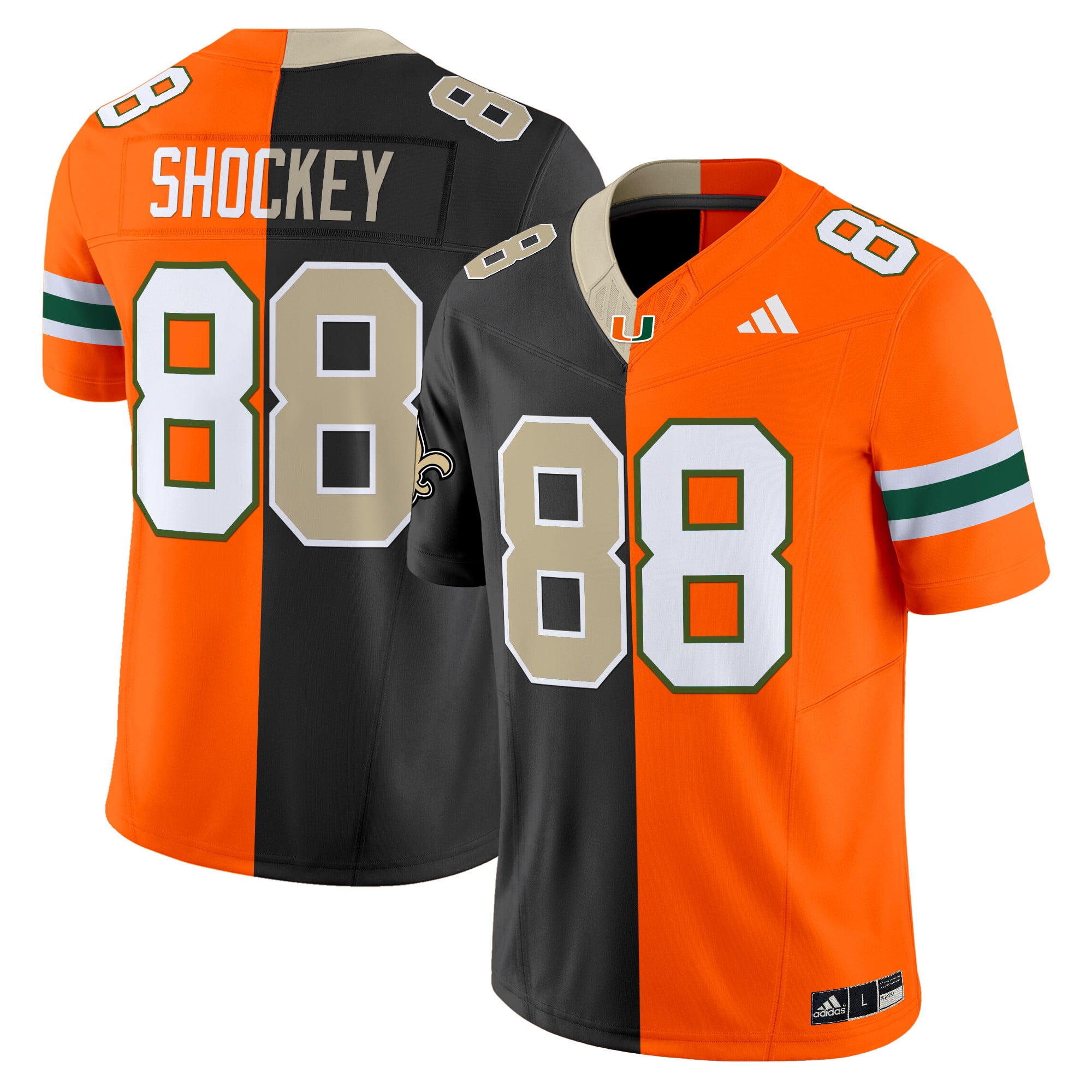 Miami Hurricanes Split Vapor Limited Jersey V2 - All Stitched