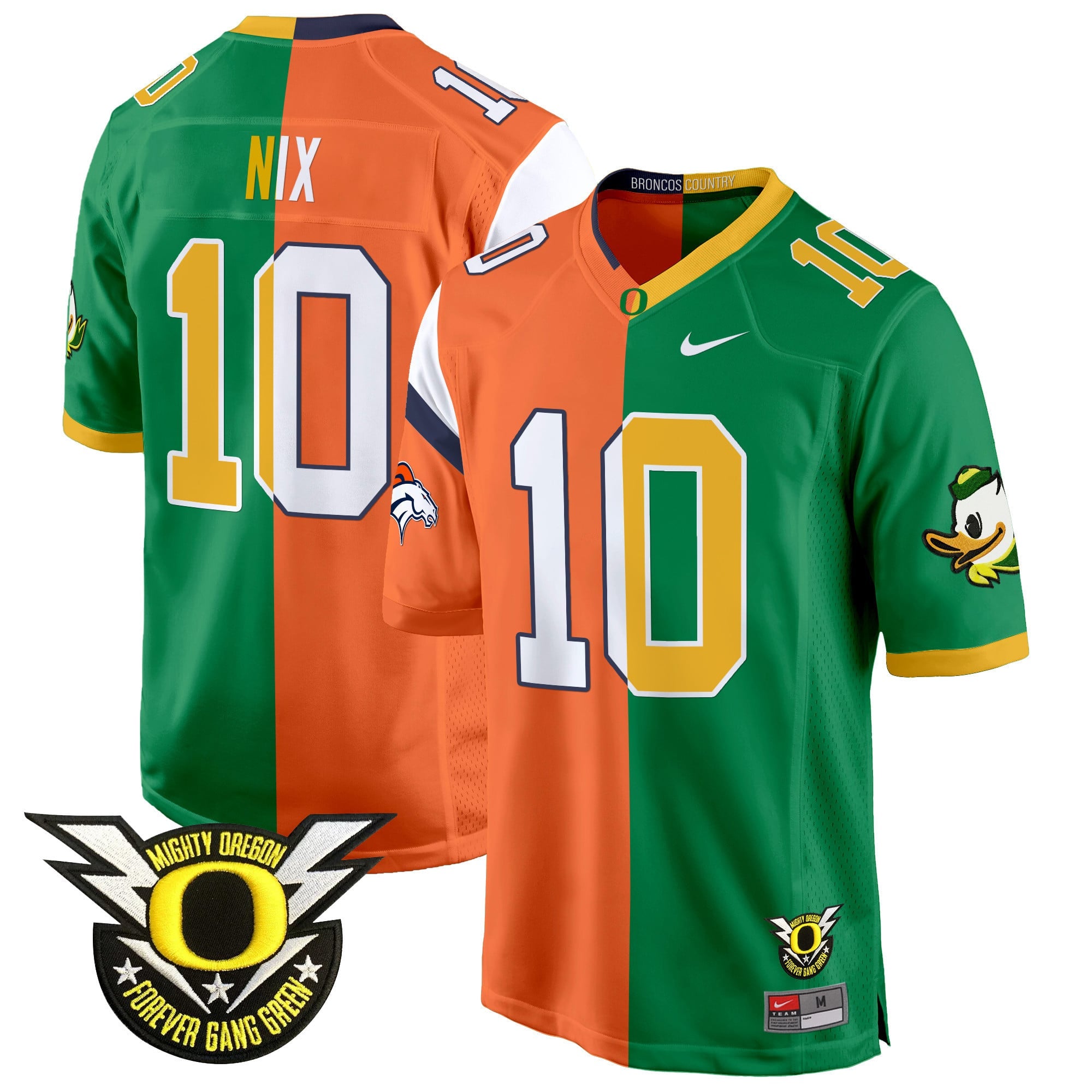 Oregon Ducks Split Game Jersey - All Stitched