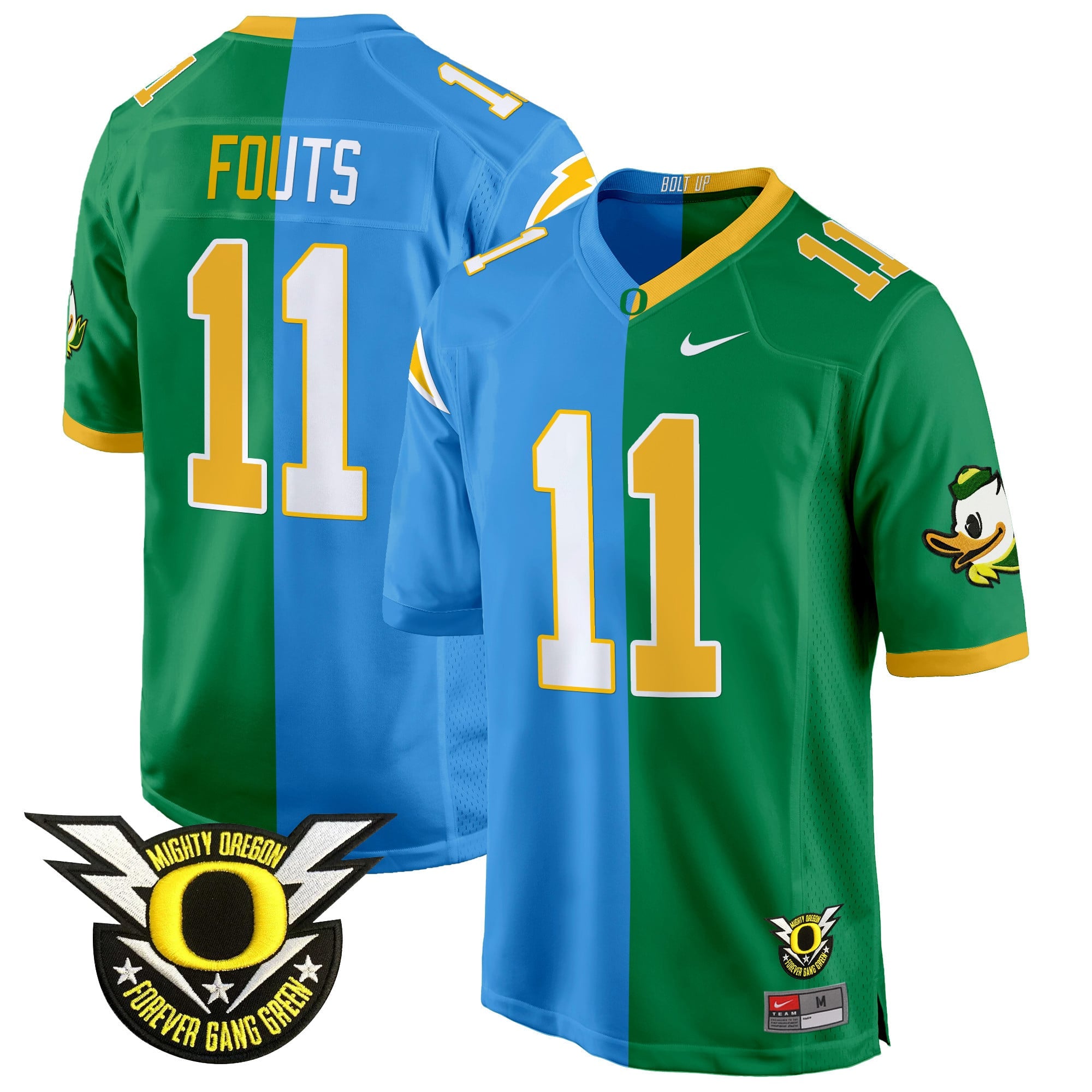 Oregon Ducks Split Game Jersey - All Stitched