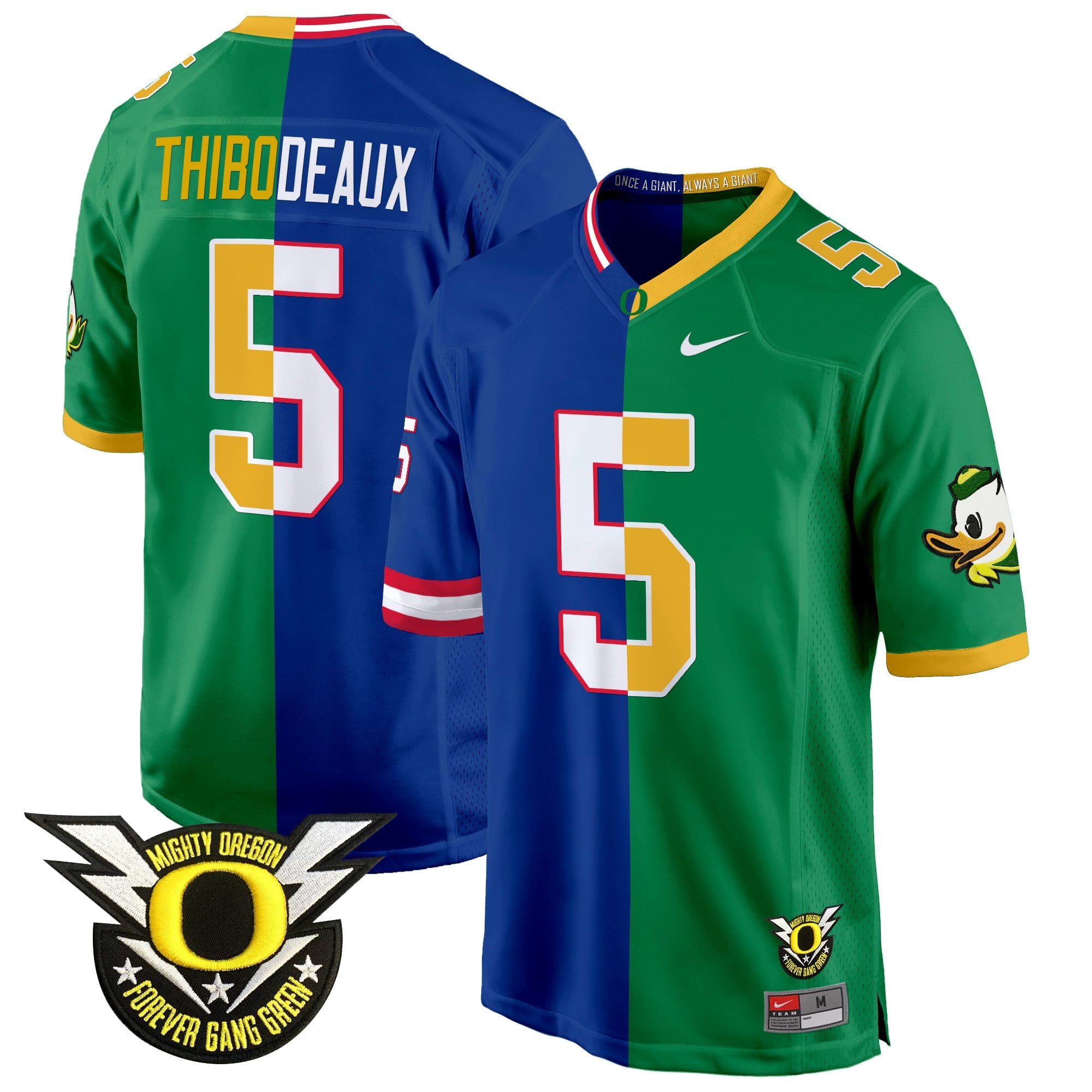 Oregon Ducks Split Game Jersey - All Stitched