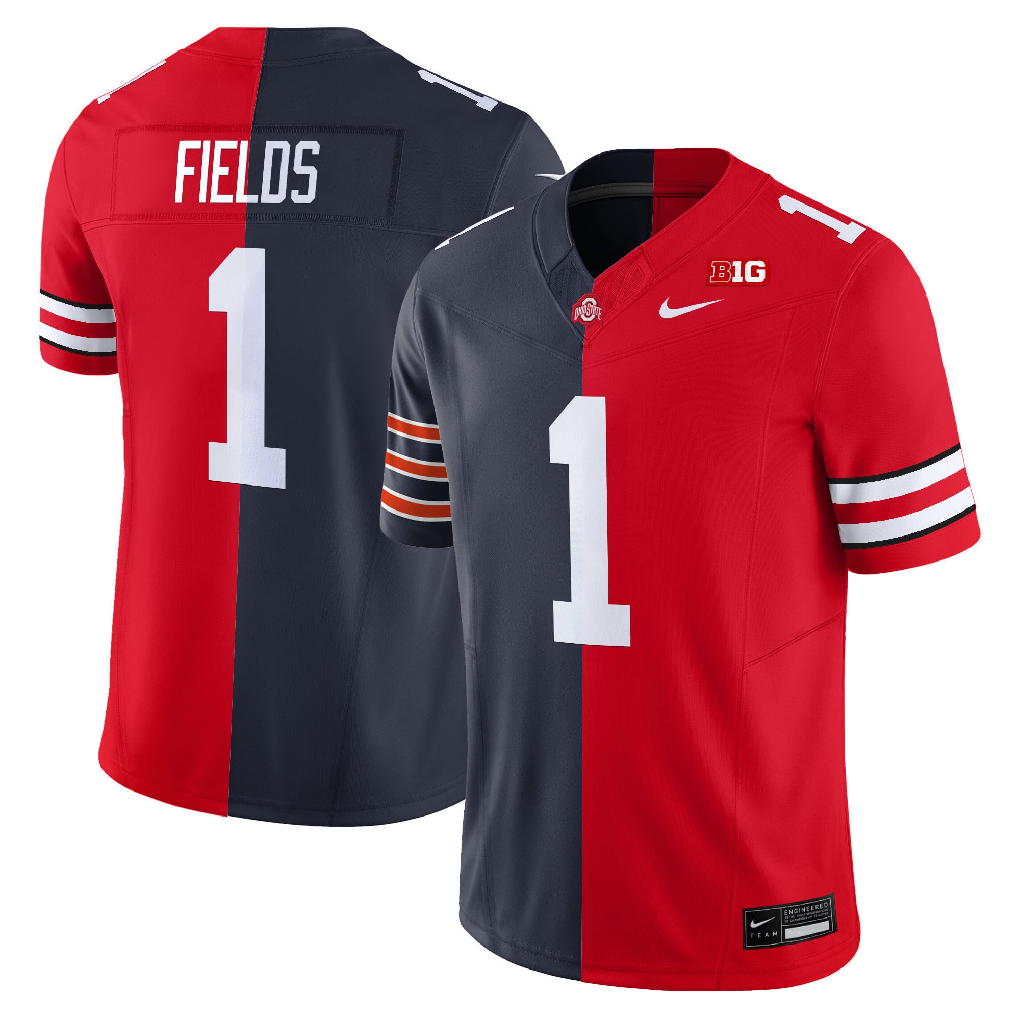 Ohio State Buckeyes Split Vapor Limited Jersey V2 - All Stitched