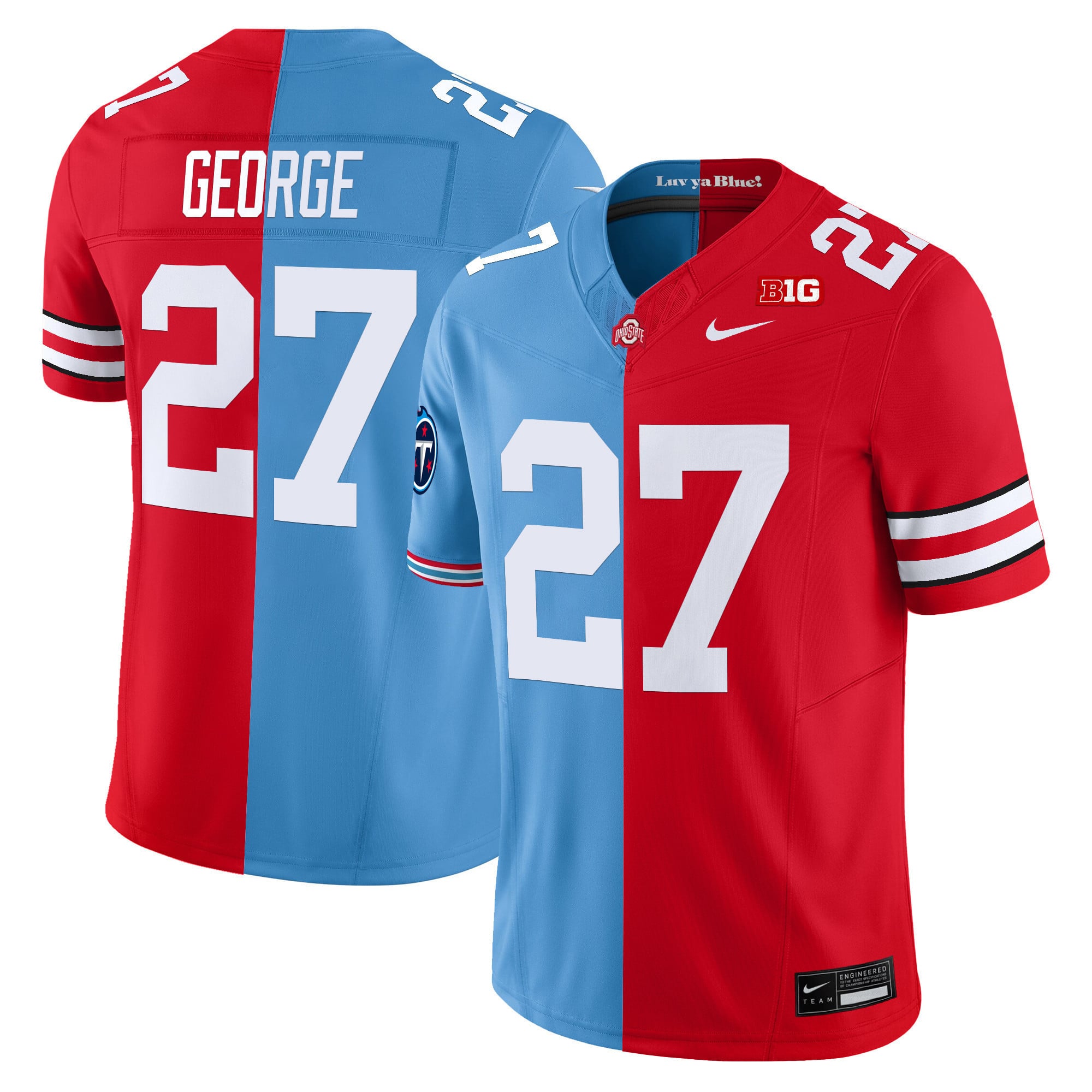 Ohio State Buckeyes Split Vapor Limited Jersey V2 - All Stitched