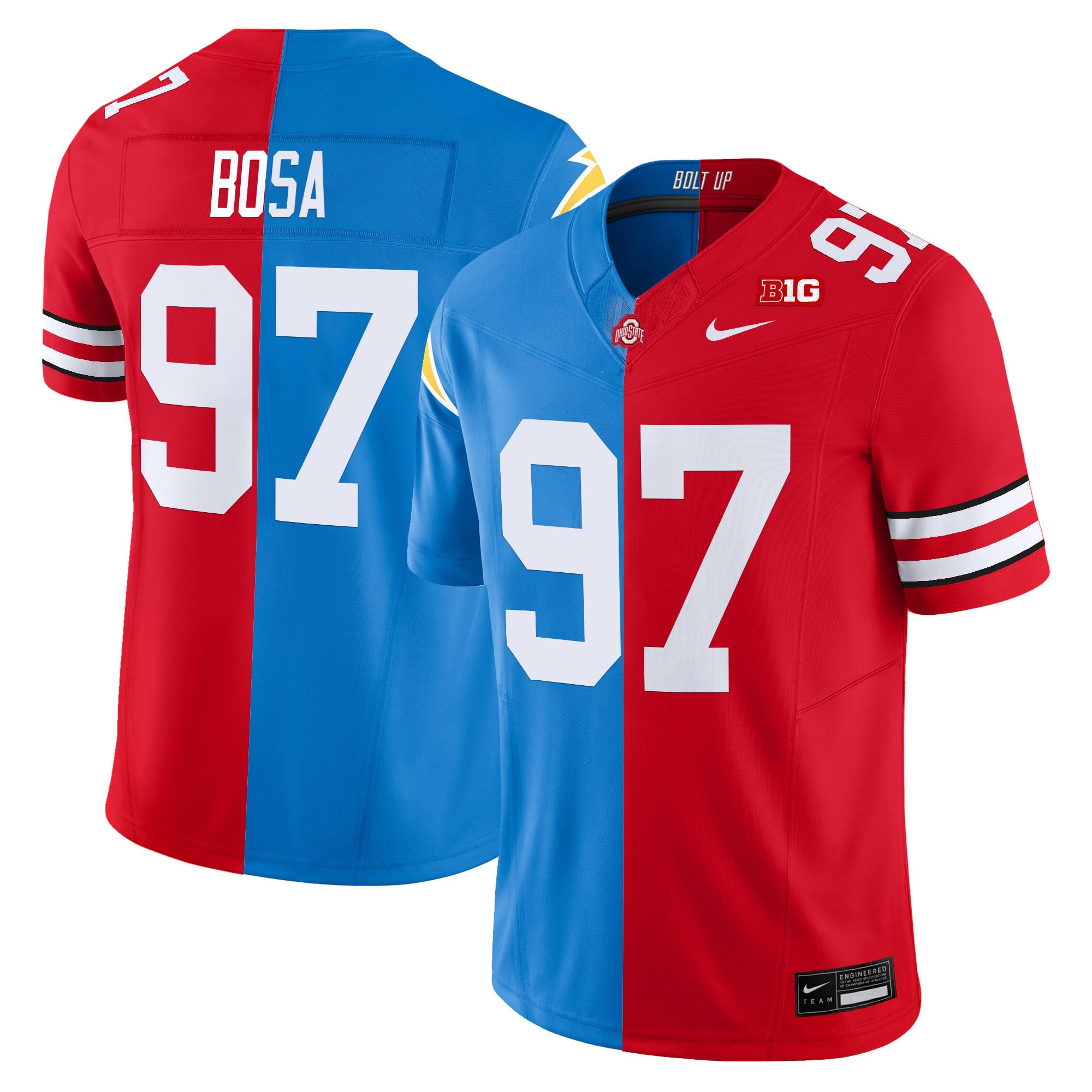 Ohio State Buckeyes Split Vapor Limited Jersey V2 - All Stitched