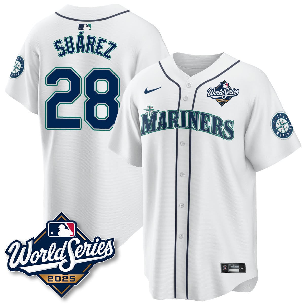 Seattle Mariners 2025 World Series Jersey - All Stitched