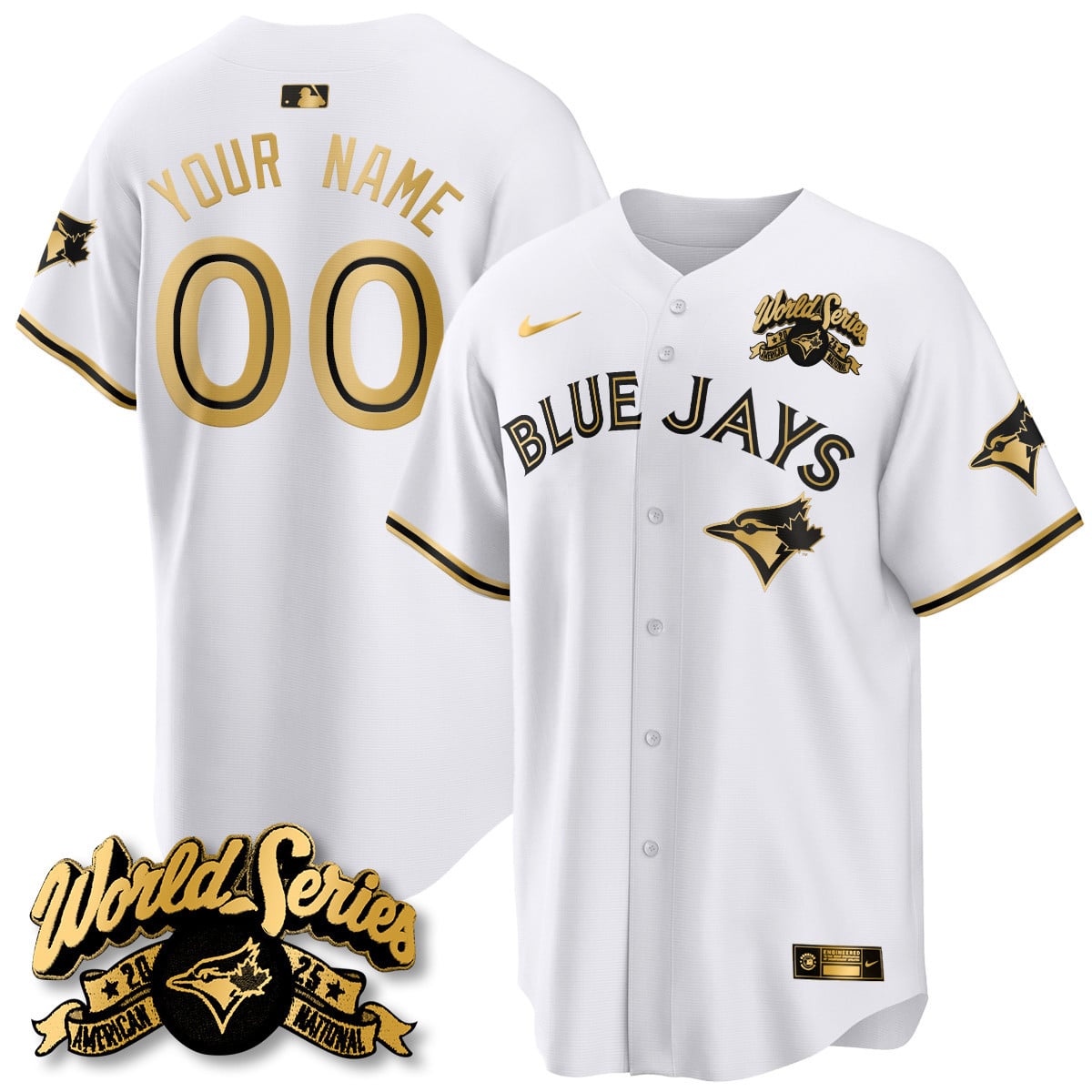 Toronto Blue Jays 2025 American League Champions Custom Jersey - All Stitched