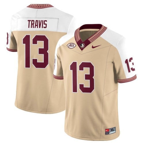 Men’s Florida State Seminoles Football Vapor Gold Jersey – All Stitched
