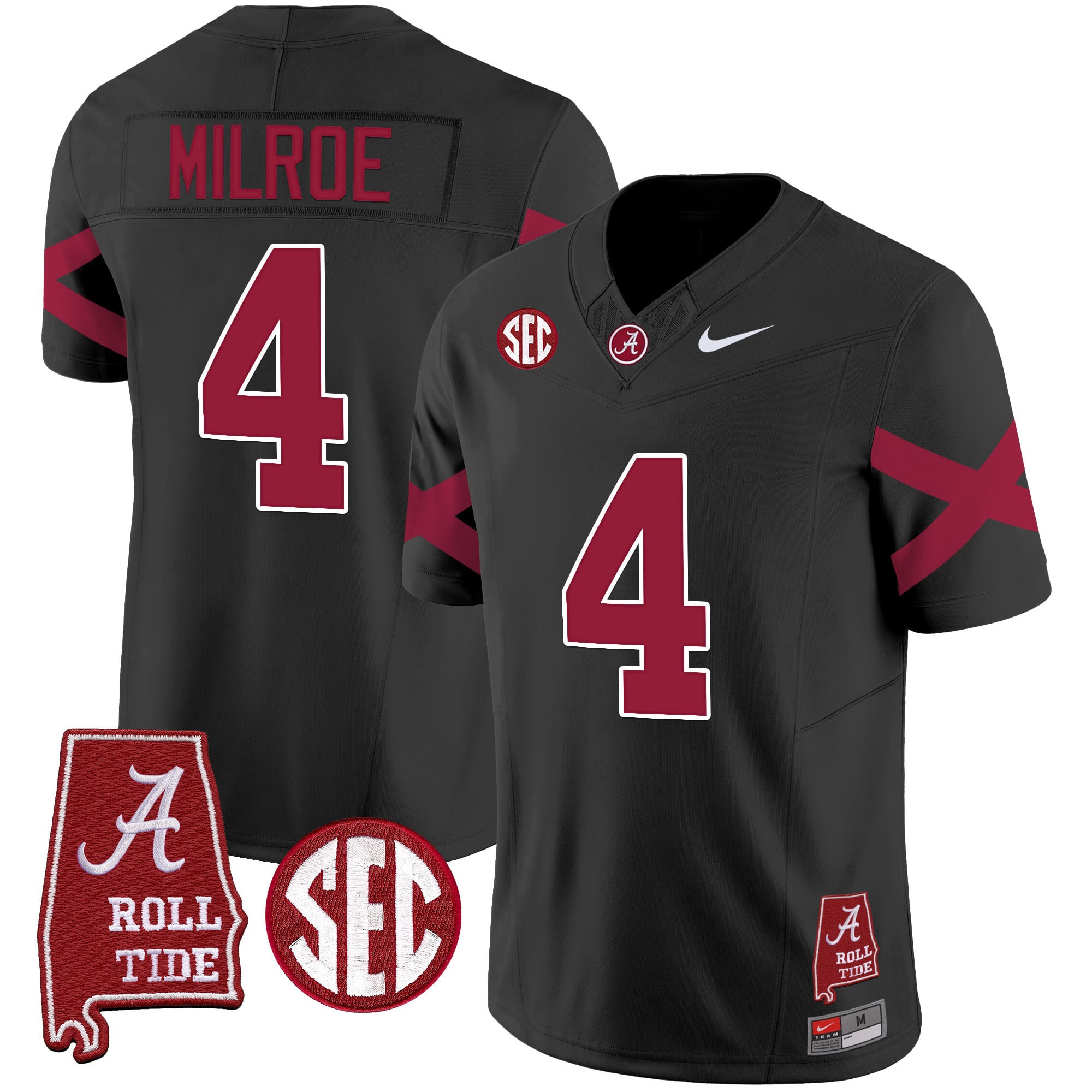 Men's Alabama Crimson Tide Vapor Limited Jersey V6 - Alabama Map - All Stitched