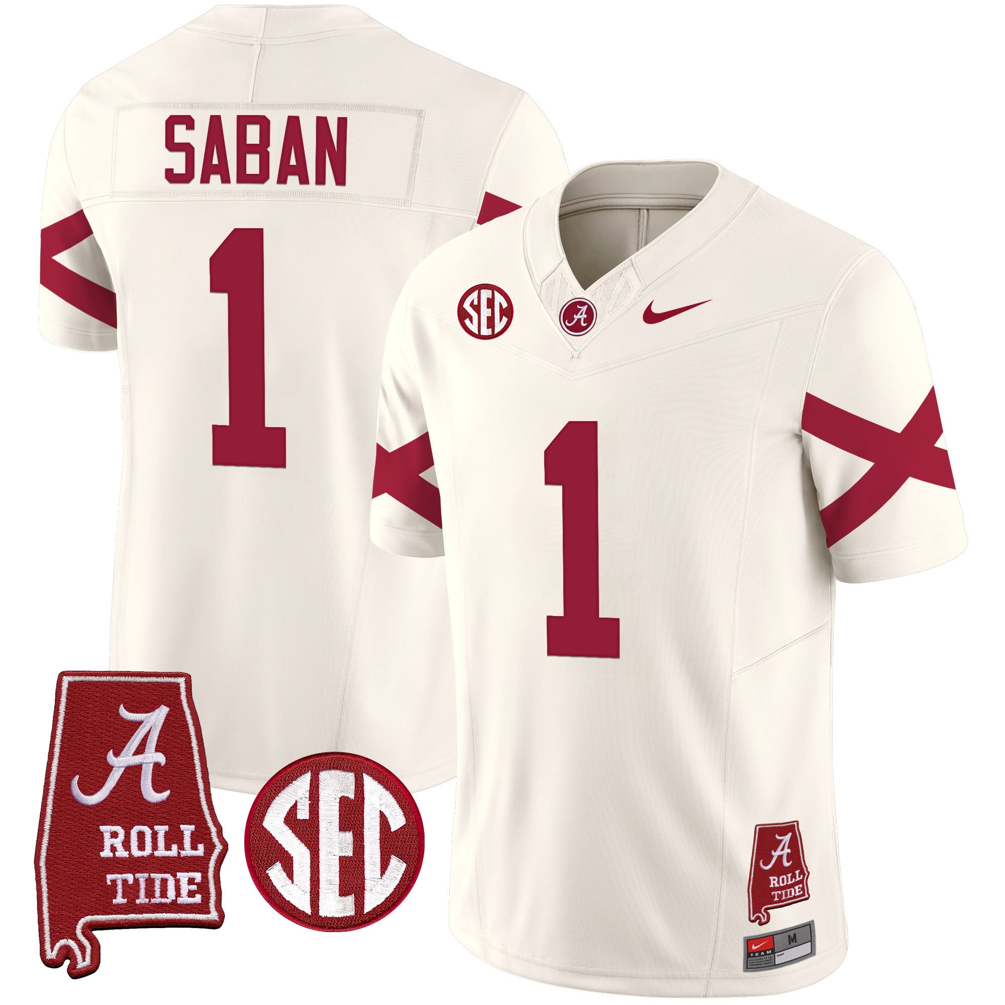Men's Alabama Crimson Tide Vapor Limited Jersey V6 - Alabama Map - All Stitched