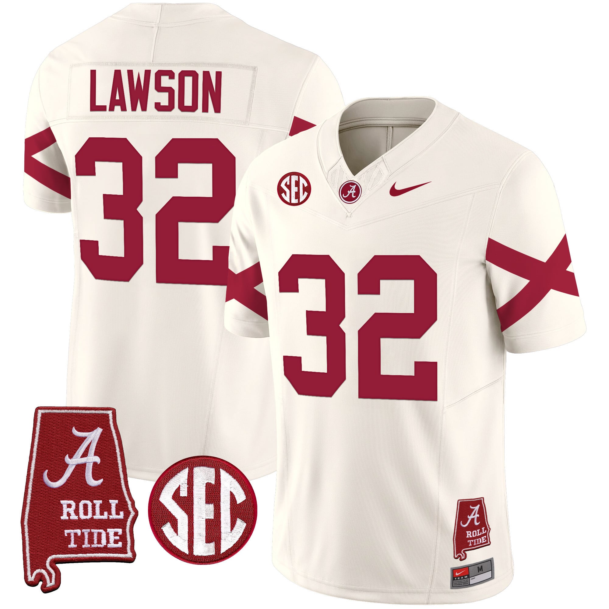 Men's Alabama Crimson Tide Vapor Limited Jersey V6 - Alabama Map - All Stitched