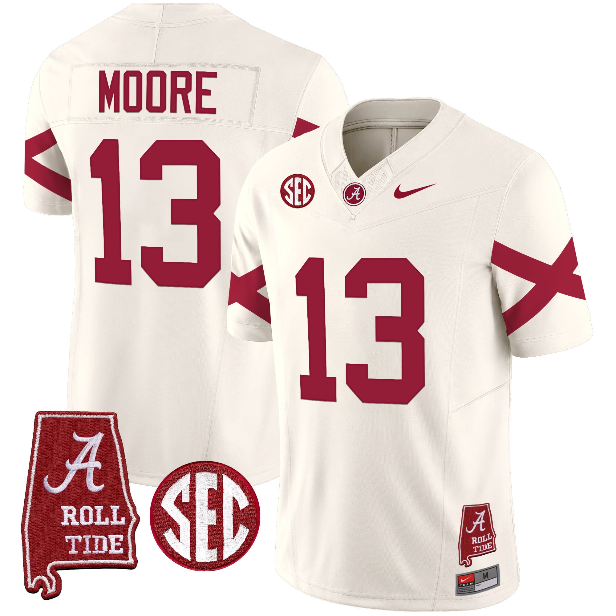 Men's Alabama Crimson Tide Vapor Limited Jersey V6 - Alabama Map - All Stitched